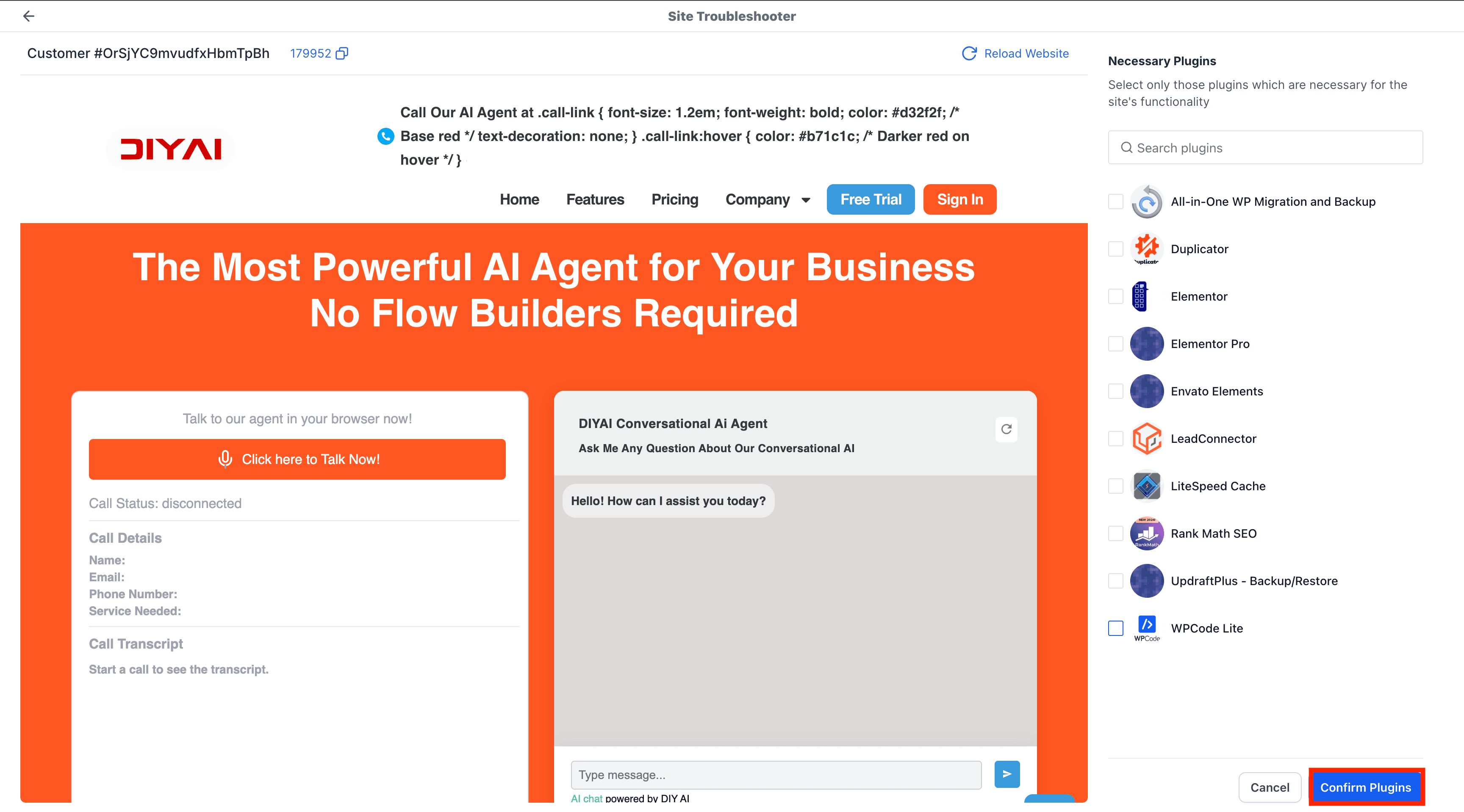 Schermata 5 — Come usare il WordPress Plugin Troubleshooter