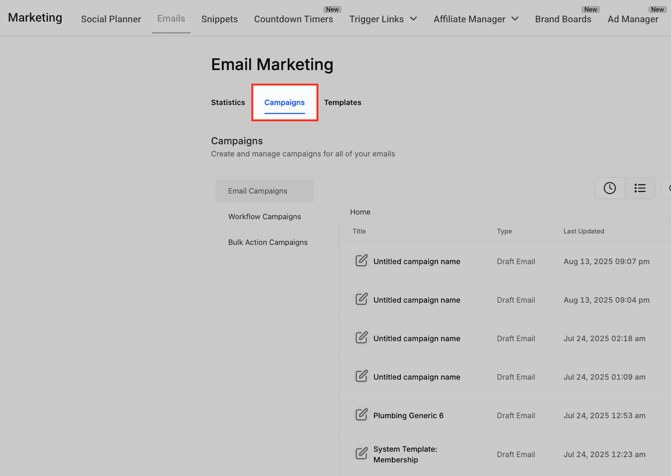 Schermata 2 — Come configurare le Preferenze Mittente nell'Email Builder