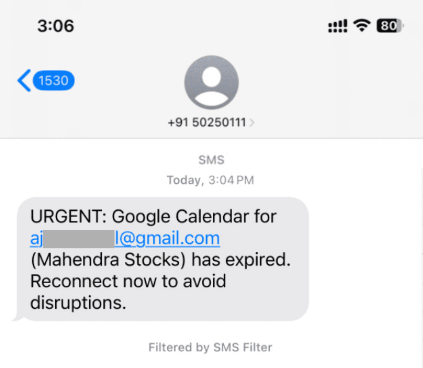 Schermata 4 — Notifiche di Disconnessione delle Integrazioni Calendario