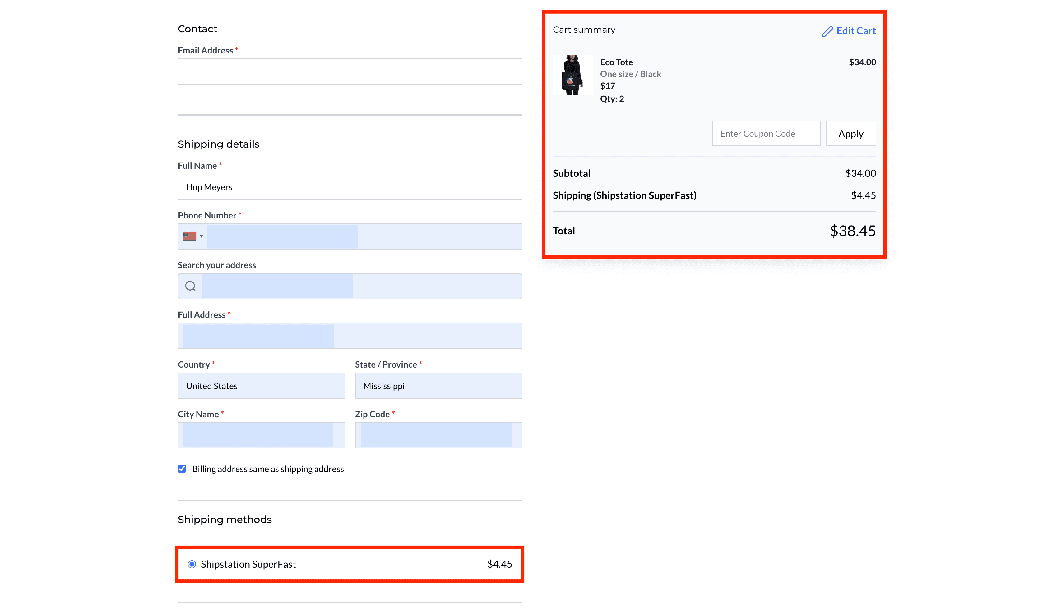 Schermata 7 — Come configurare l'integrazione ShipStation per i negozi Ecommerce