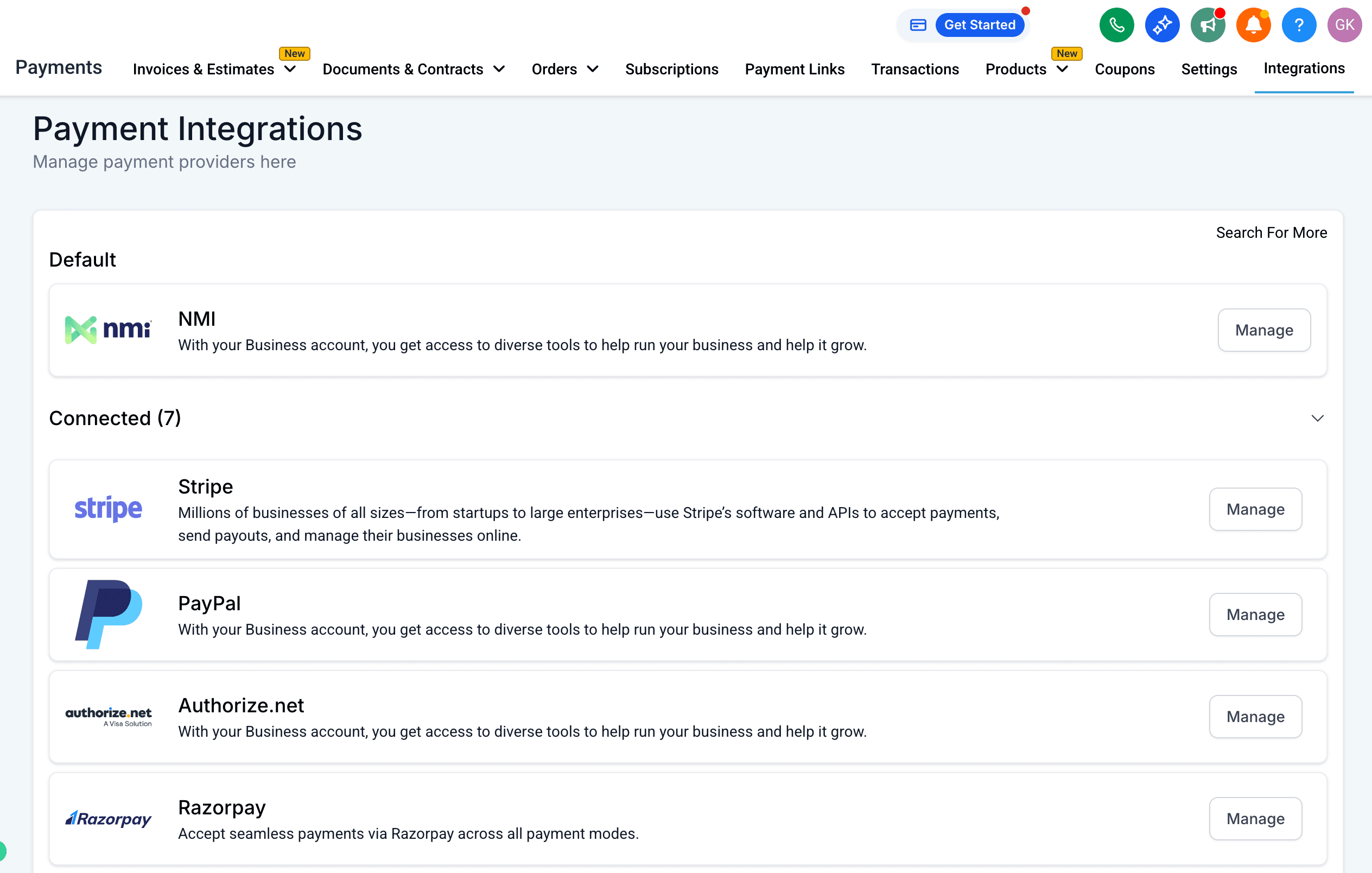 Schermata 2 — Come configurare l'integrazione NMI?