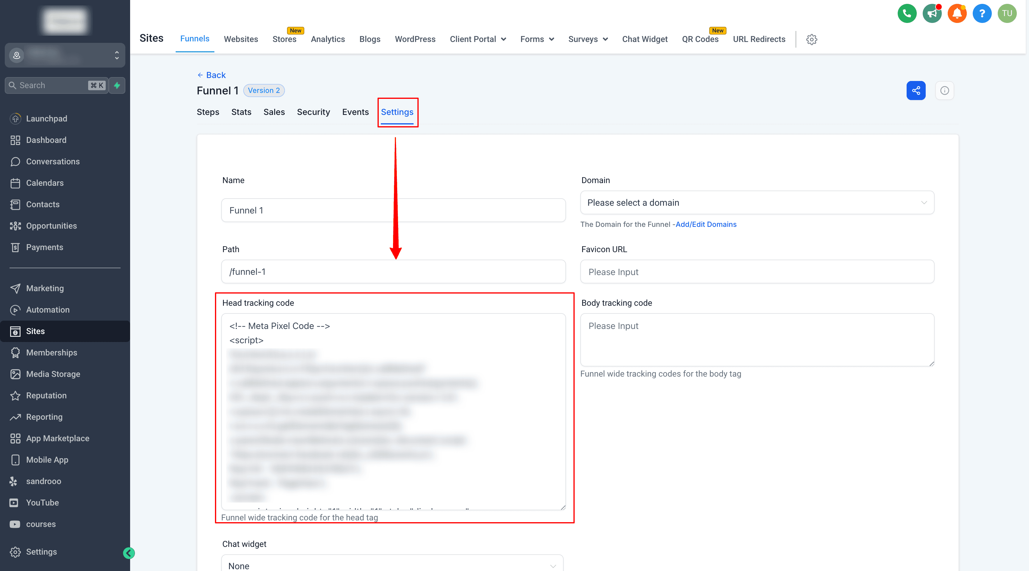 Schermata 24 — Come configurare un Funnel Event Pixel per la Facebook Conversion API?