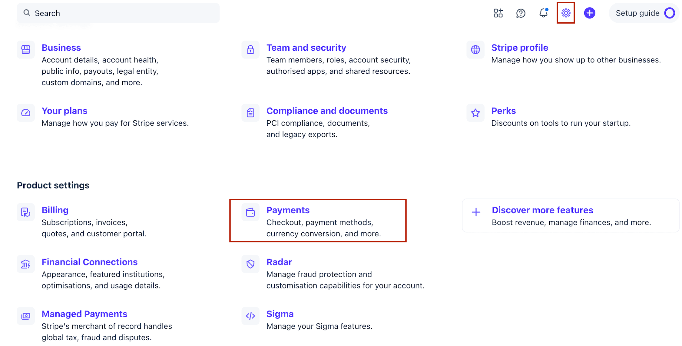Schermata 2 — Configura il tuo account Stripe per la conformità Nacha