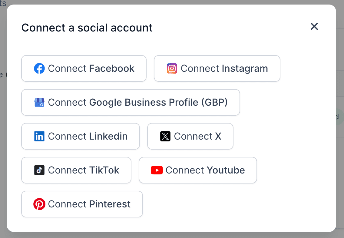 Schermata 1 — Programma i tuoi YouTube Shorts e Video nel Social Planner