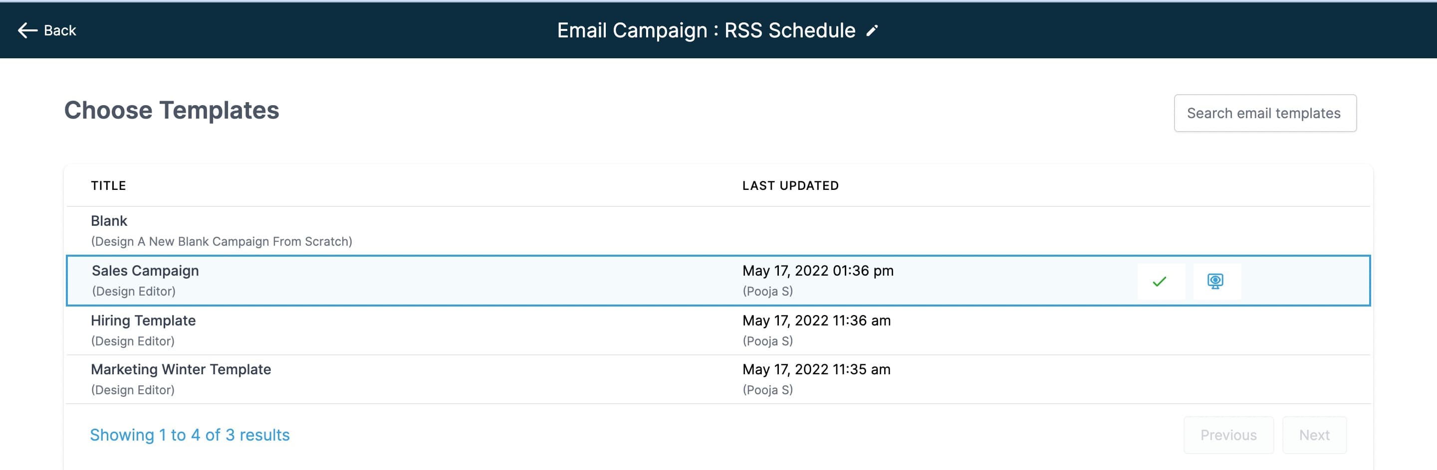 Schermata 2 — Come inviare Campaign email RSS