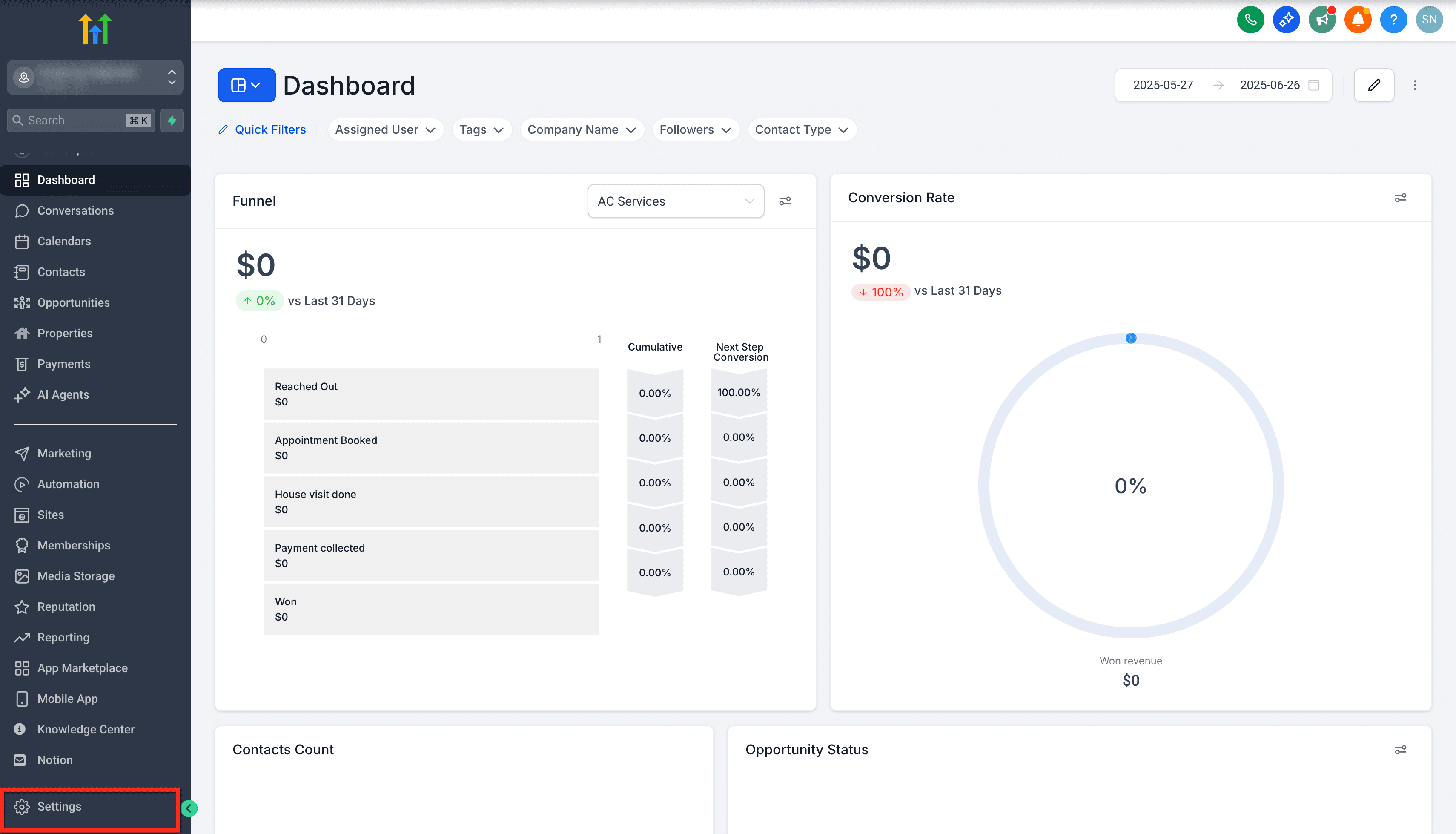 Schermata 7 — Creazione di Regulatory Bundle e Indirizzo per i Sub-Account