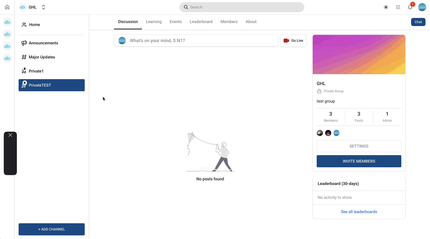 Schermata 7 — Communities - Canali Privati ed Emoji dei Canali