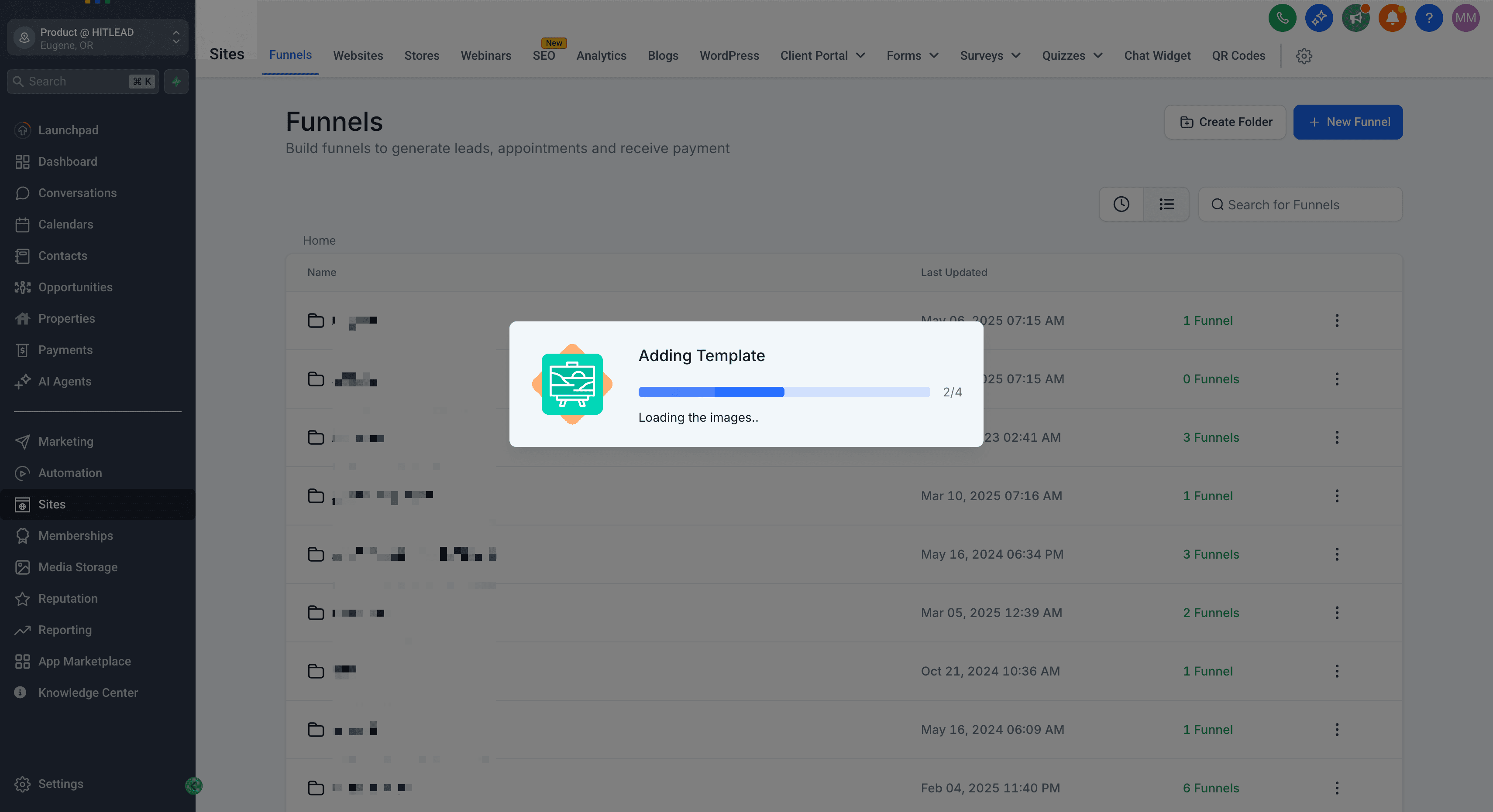 Schermata 5 — Per iniziare - Lancia un Funnel