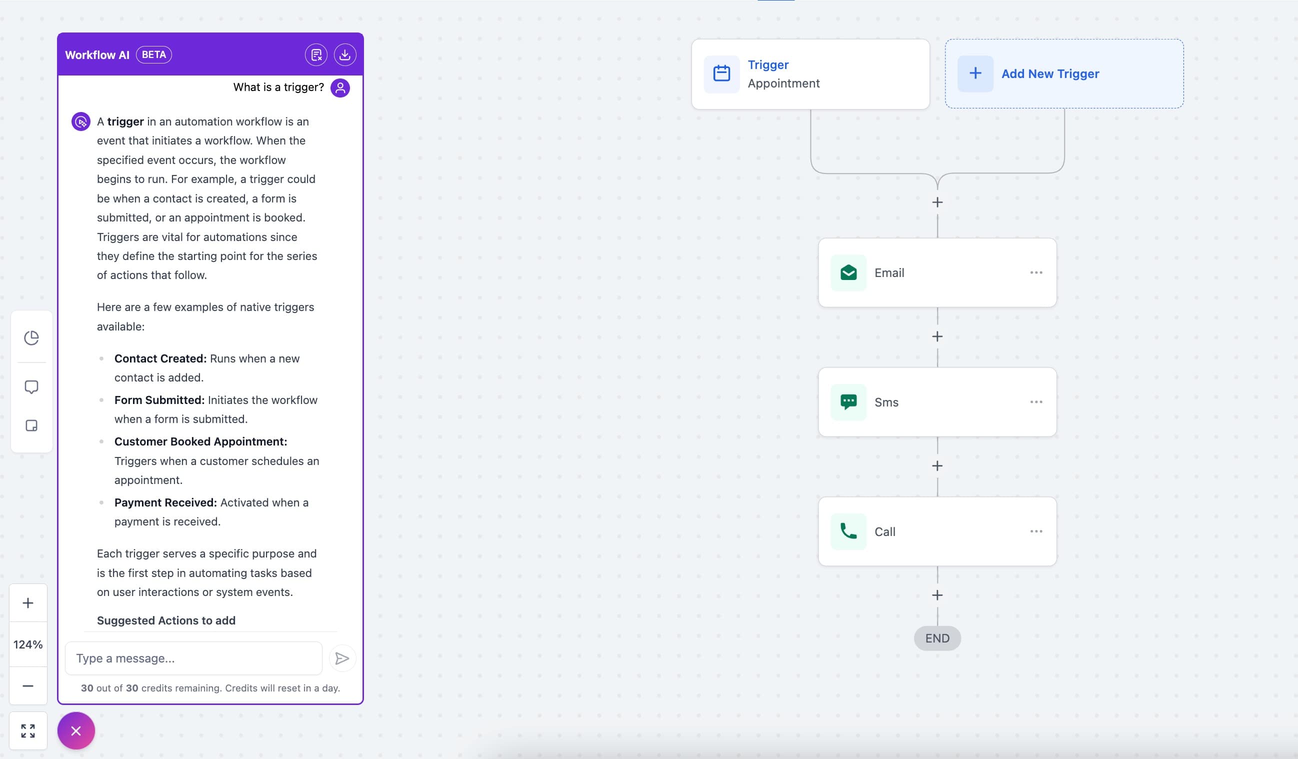 Schermata 3 — Assistente AI per i Workflow