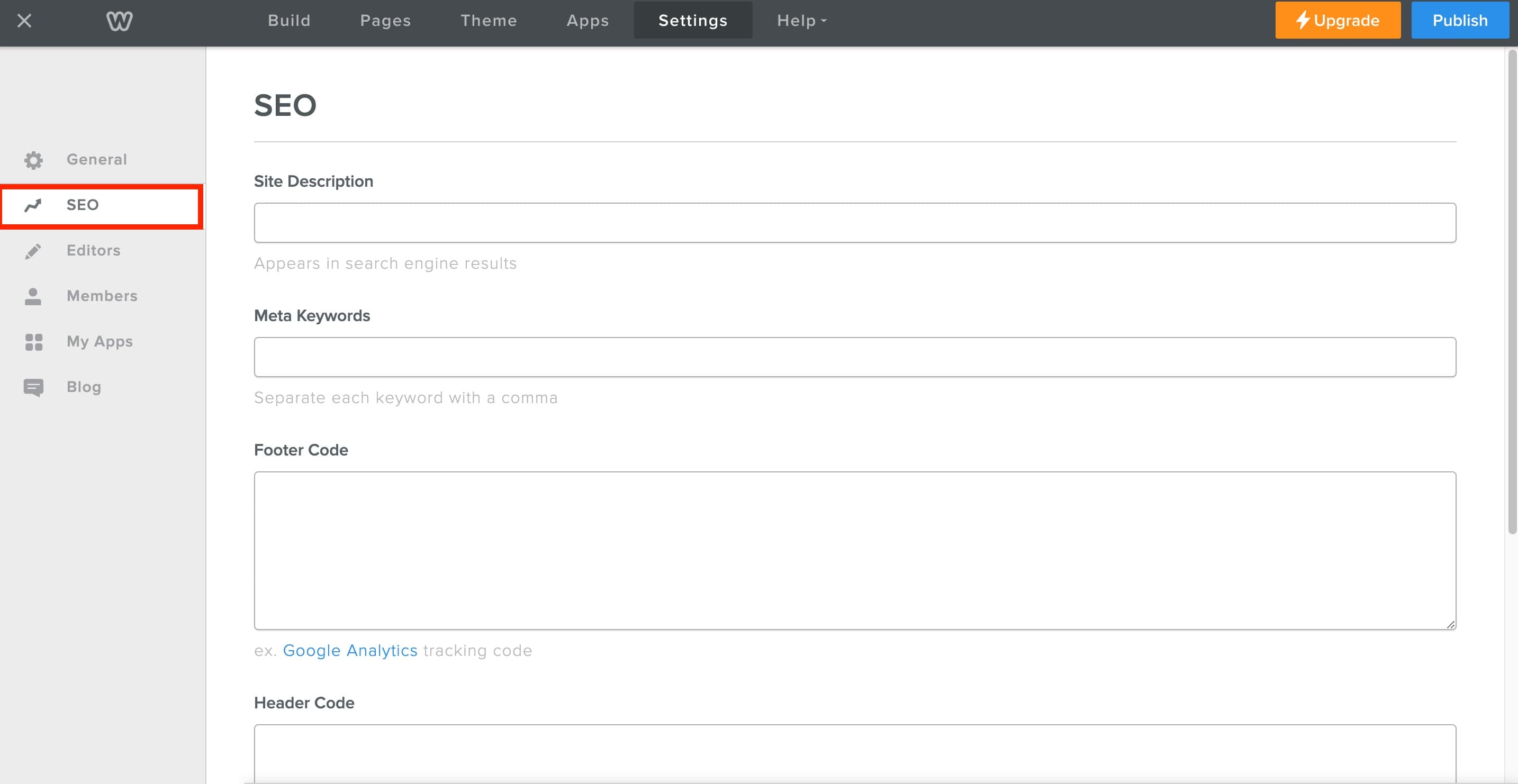 Schermata 3 — Aggiungi il Chat Widget di HITLEAD al tuo sito Weebly