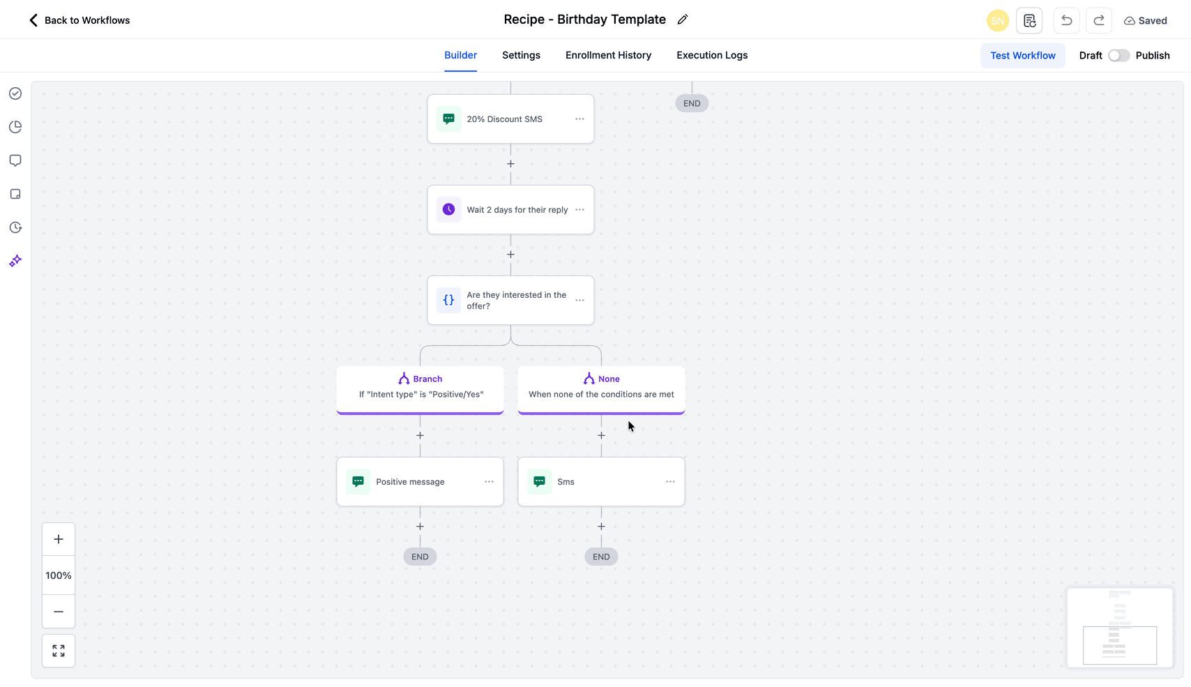 Schermata 4 — Workflow - Salvataggio Automatico