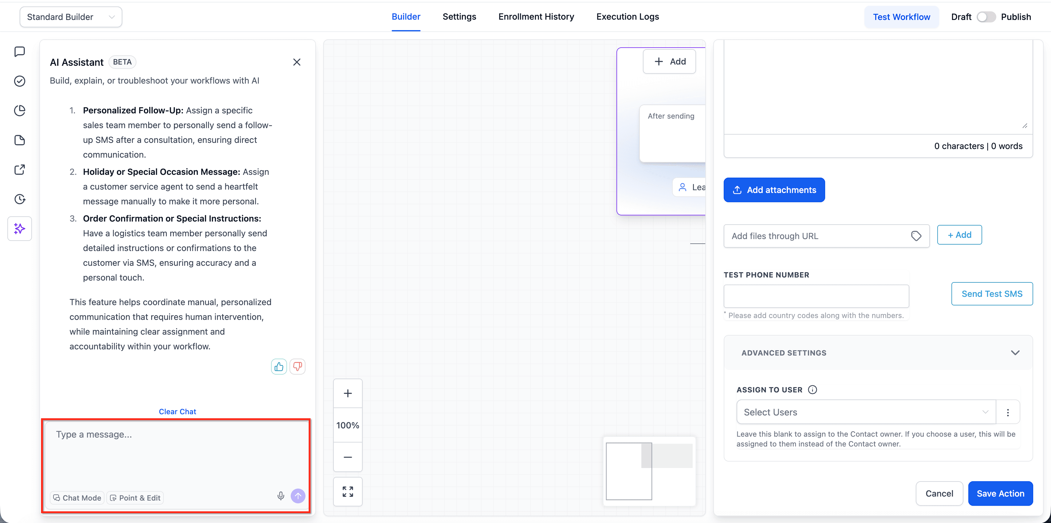 Schermata 6 — Cosa sono i Tooltip AI sui Campi nei Workflow?