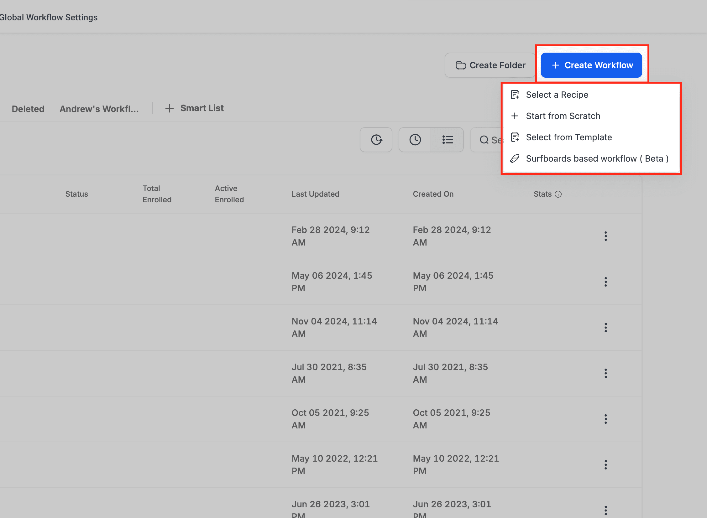 Schermata 2 — Azione - Aggiungi al Workflow -> Azione Workflow: Aggiungi al Workflow