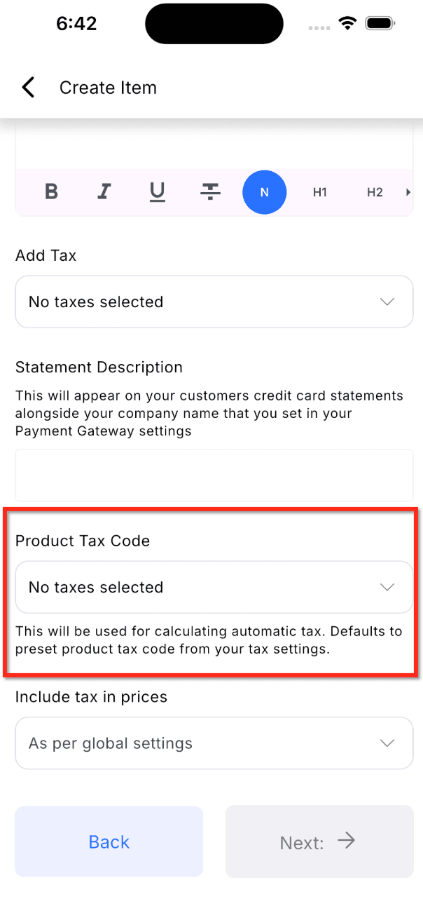 Schermata 3 — Tasse Automatiche su Mobile