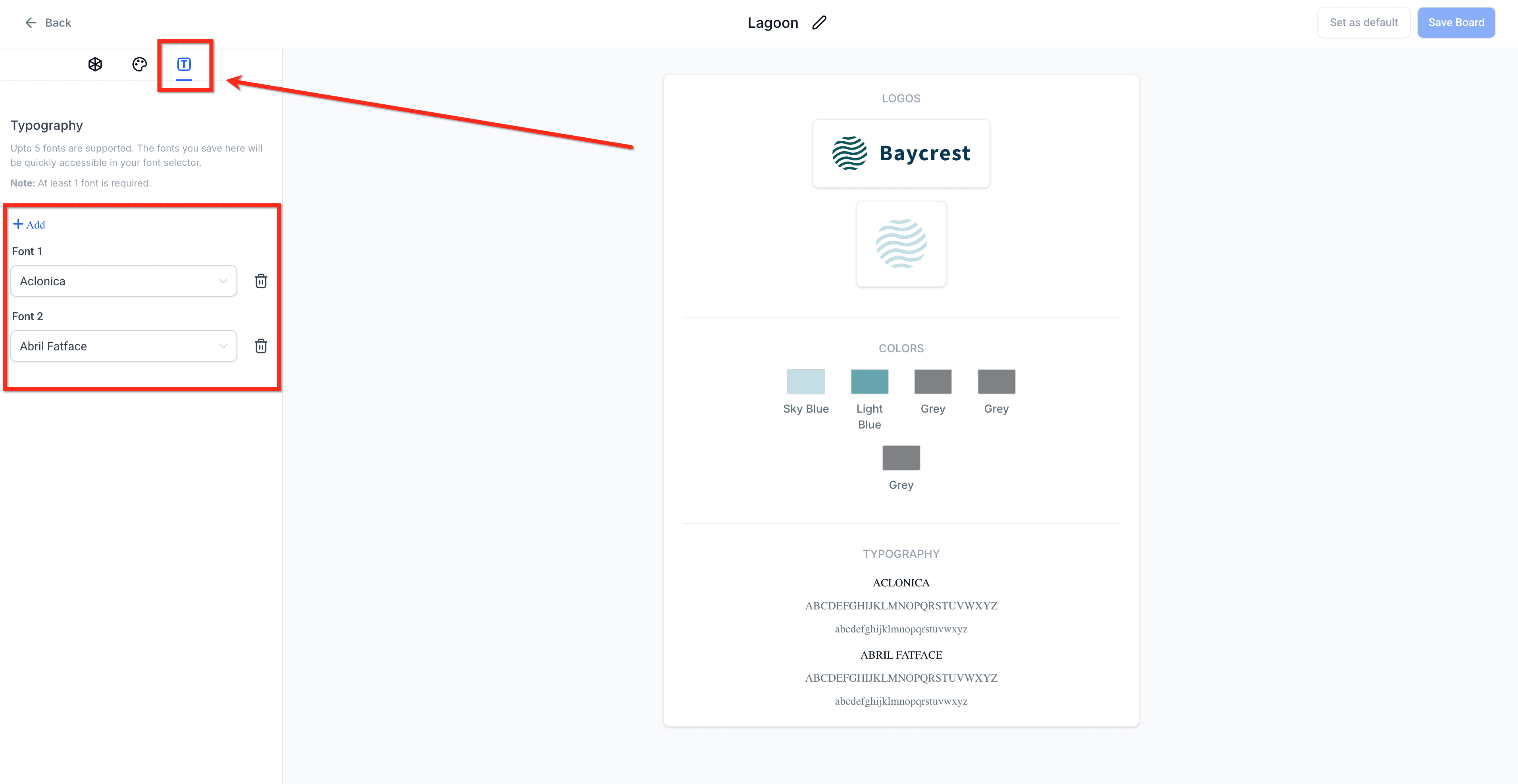 Schermata 5 — Modificare un Design Kit