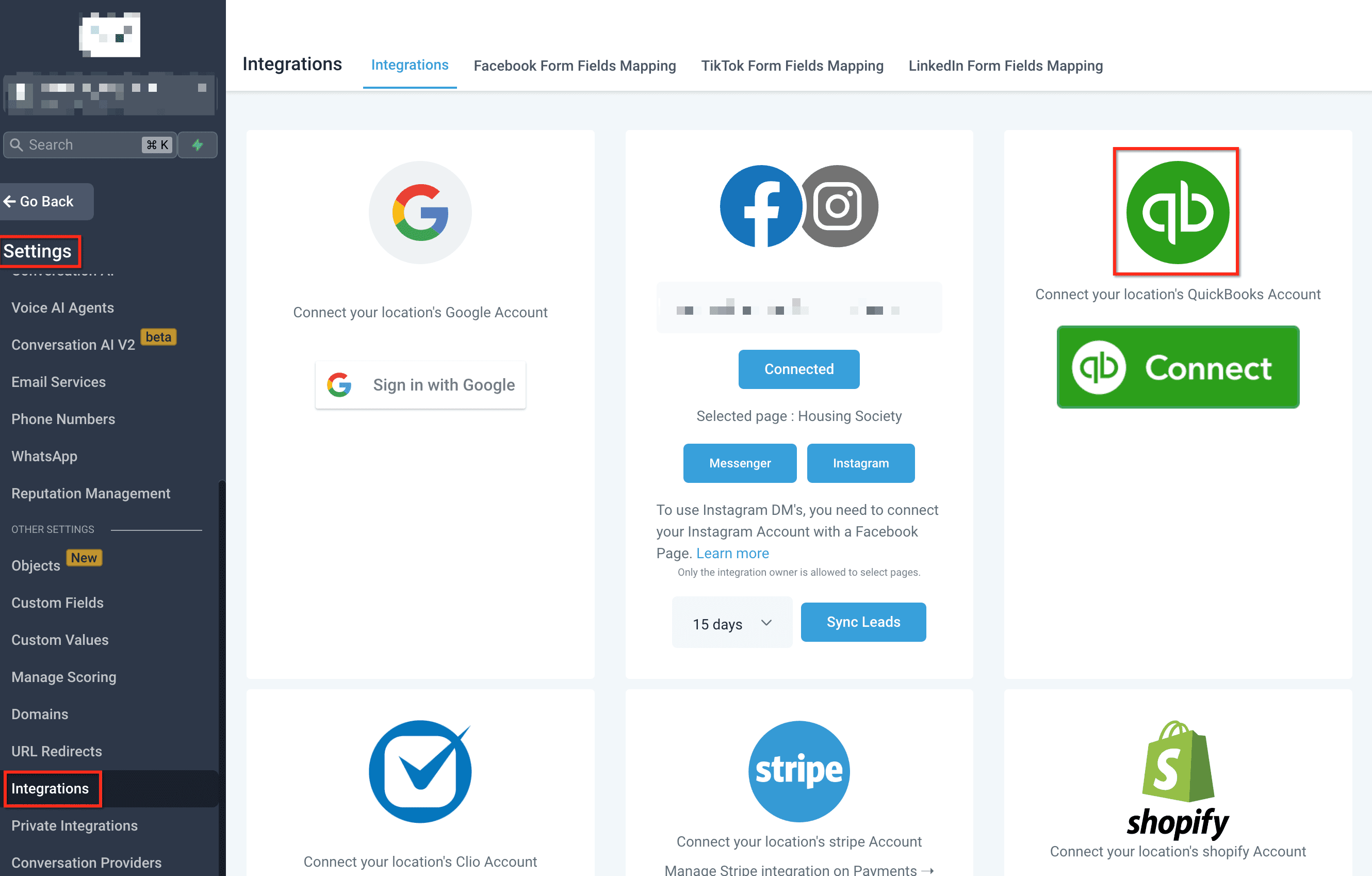 Schermata 1 — Richiesta di Recensione Automatica al Pagamento della Fattura in Quickbooks