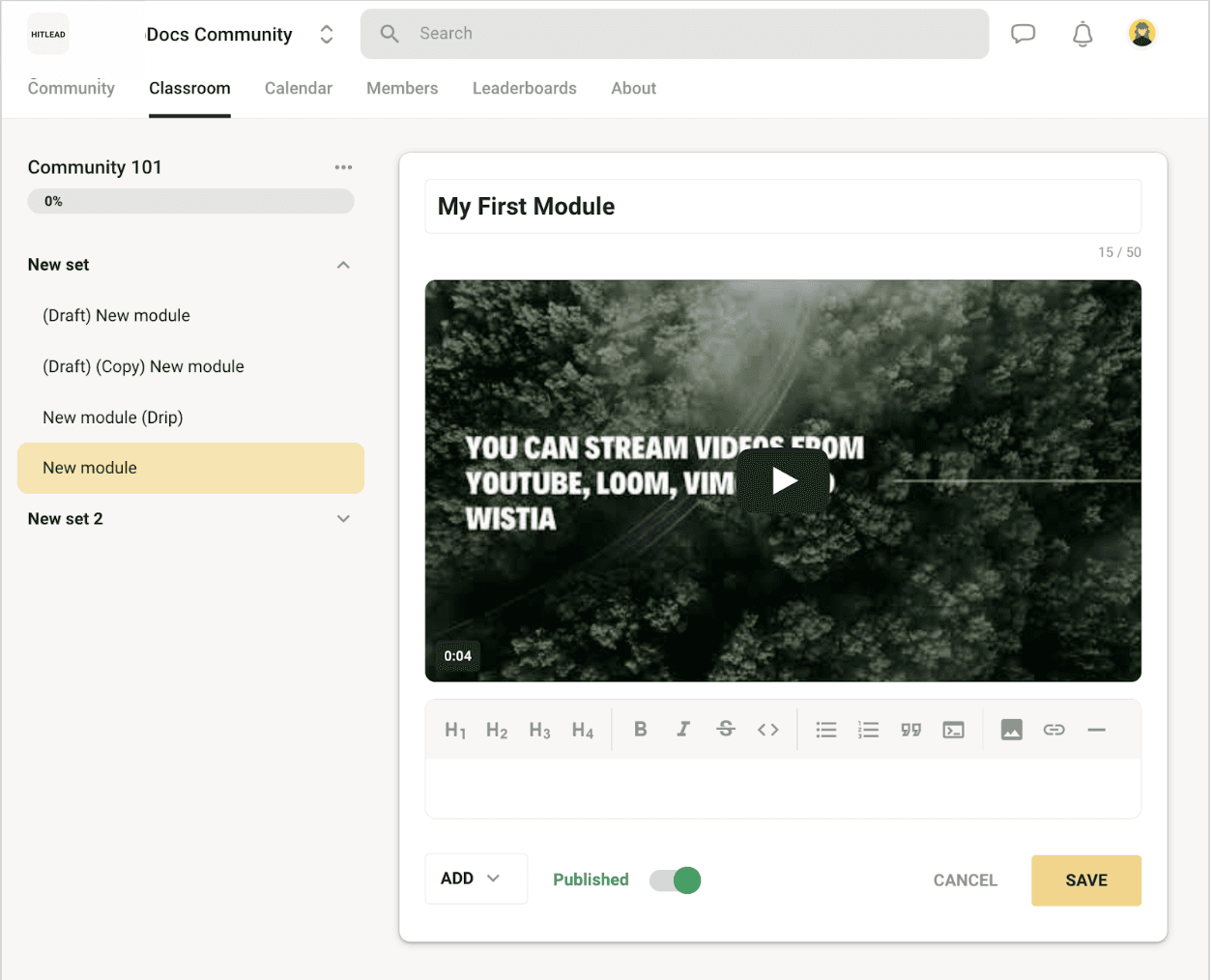 Schermata 3 — Skool → HITLEAD (Guida alla Migrazione)