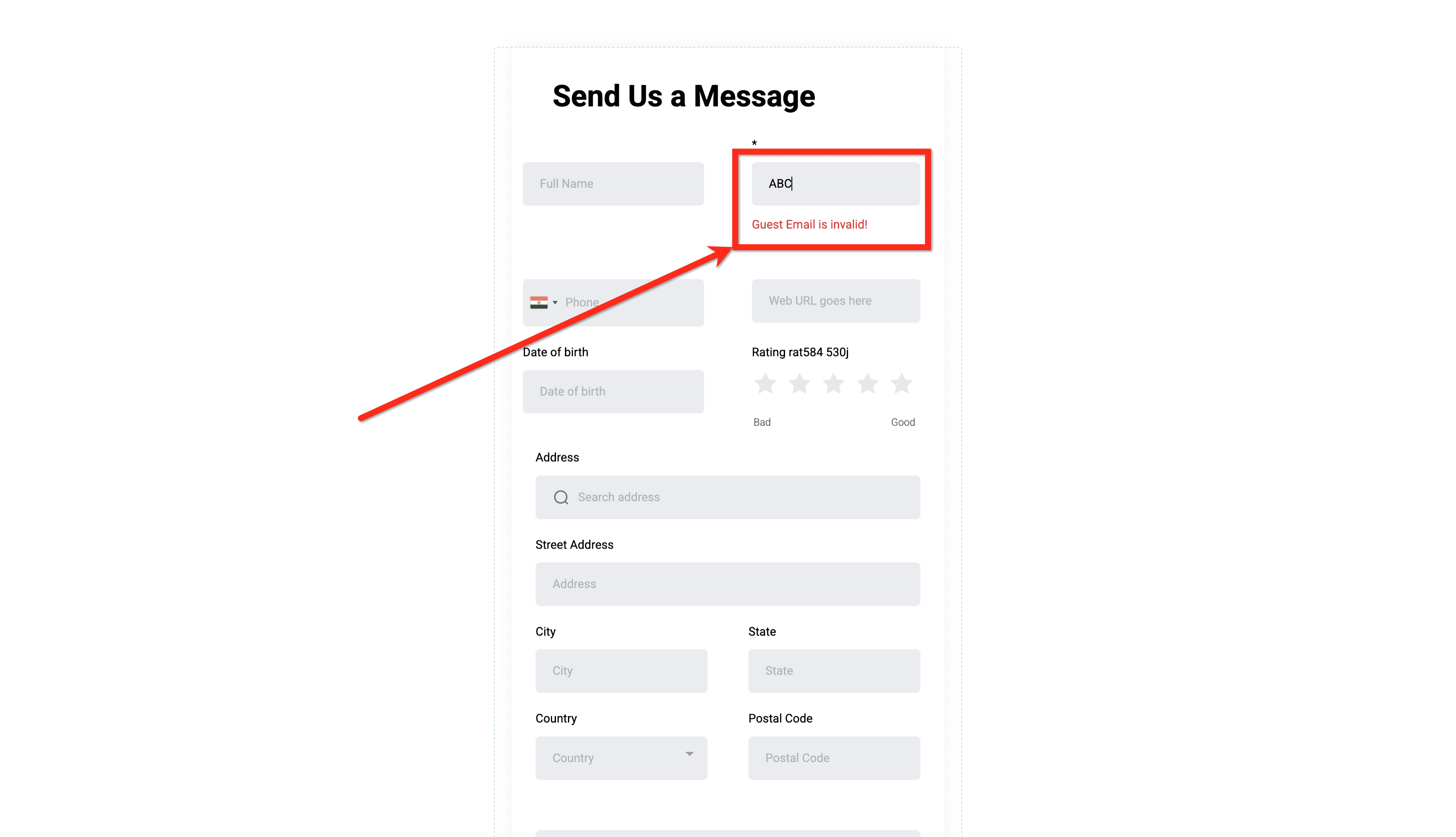 Schermata 2 — Form e Survey - Scorrimento automatico al primo errore e gestione errori migliorata
