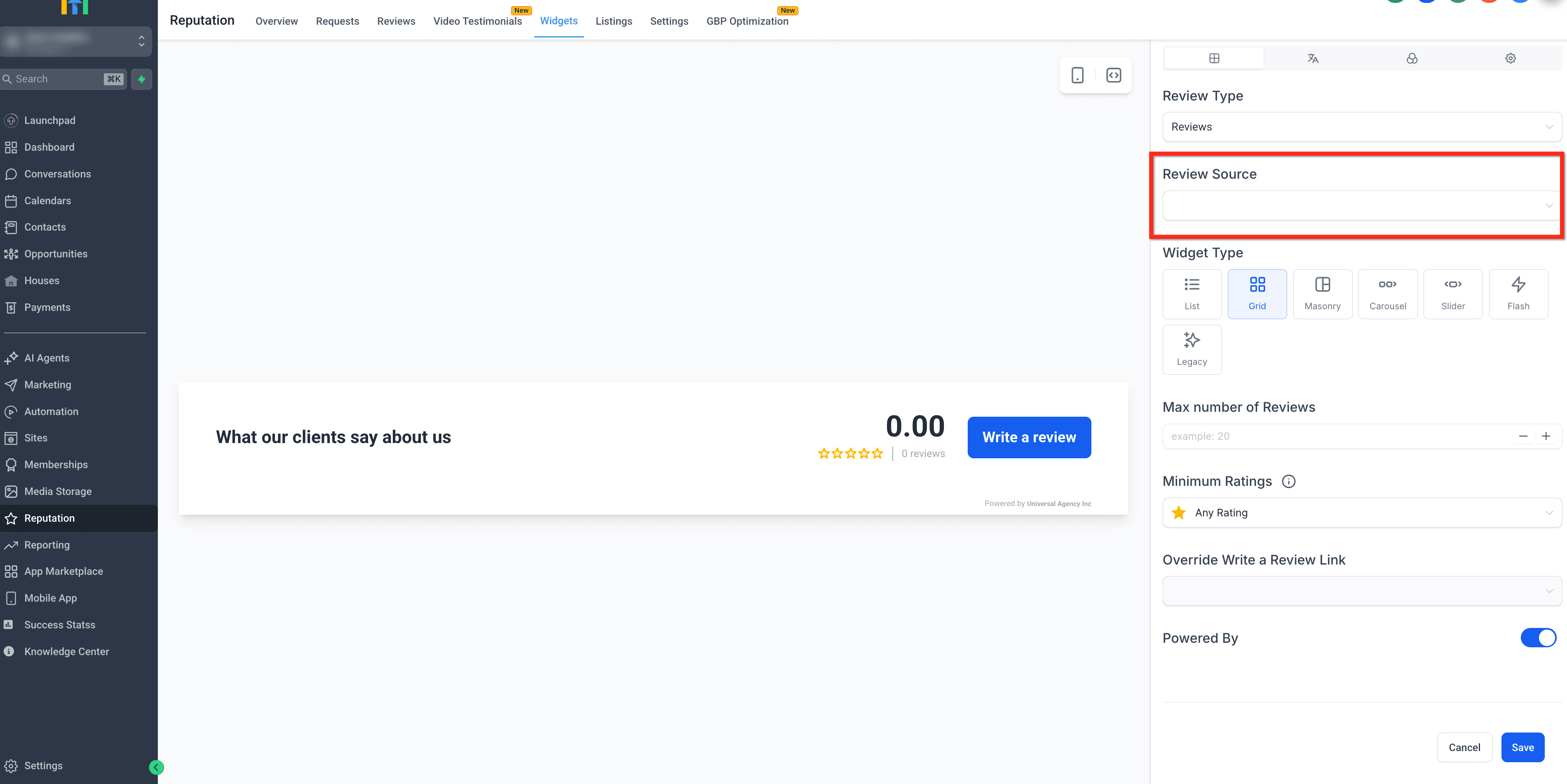 Schermata 11 — Recensioni Manuali - Aggiungi e Gestisci Recensioni Offline