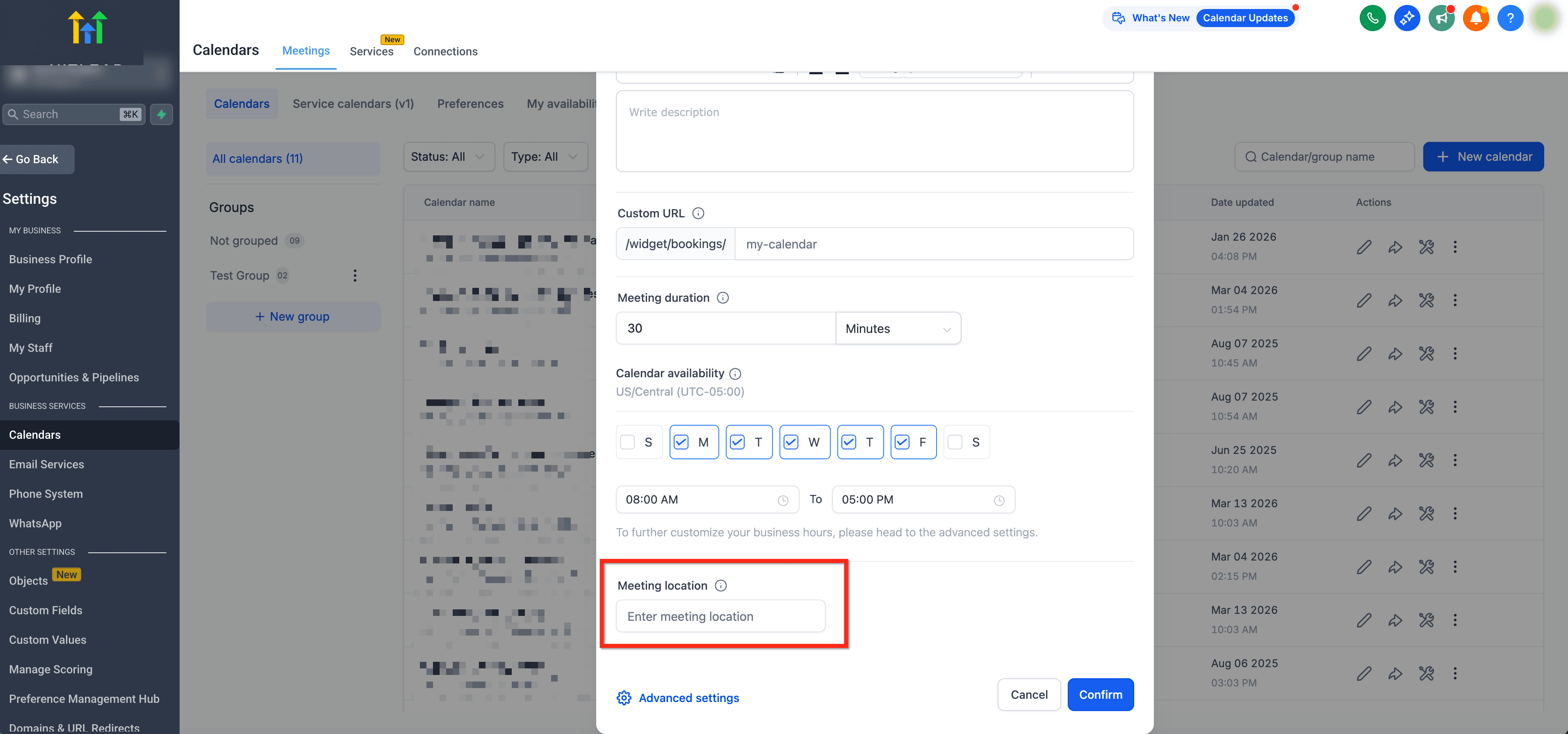 Schermata 6 — Come Creare Calendari Evento