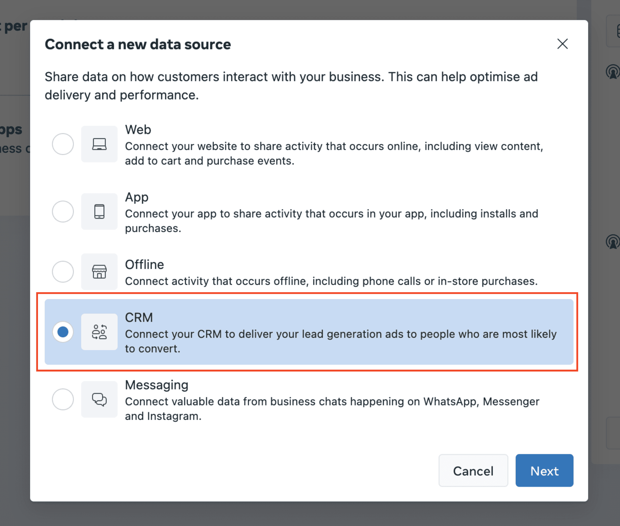 Schermata 3 — Guida alle Conversion Leads di Facebook