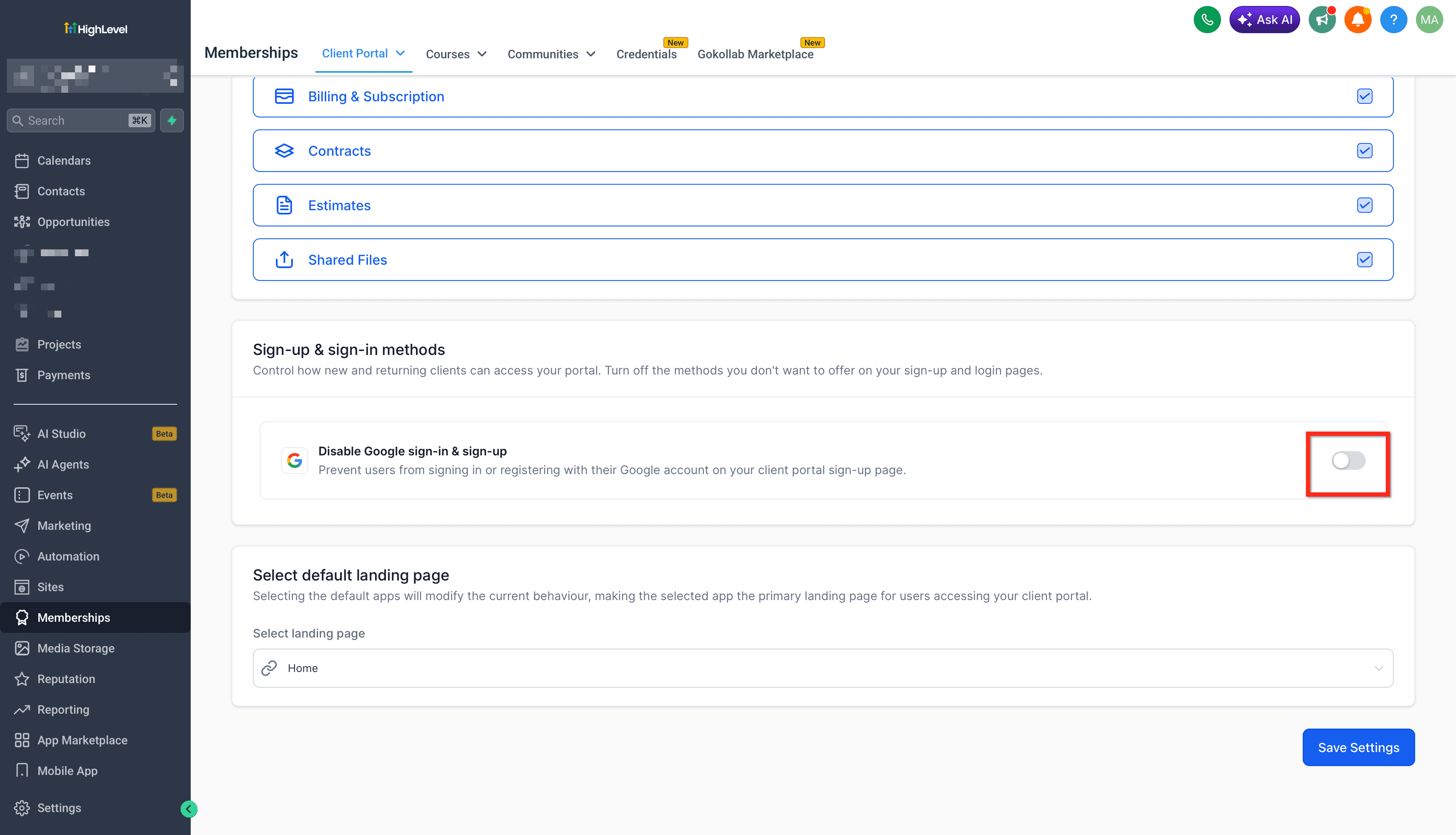 Schermata 17 — Come configurare il Client Portal?