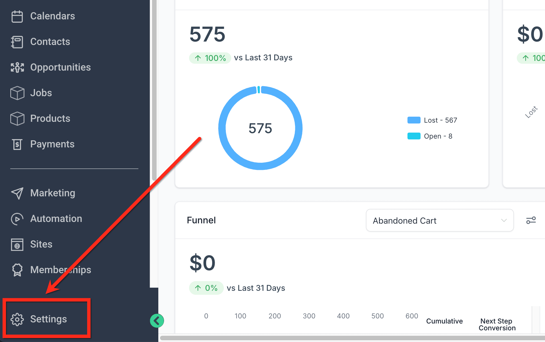 Schermata 3 — Guida al monitoraggio dei clic nelle campagne email