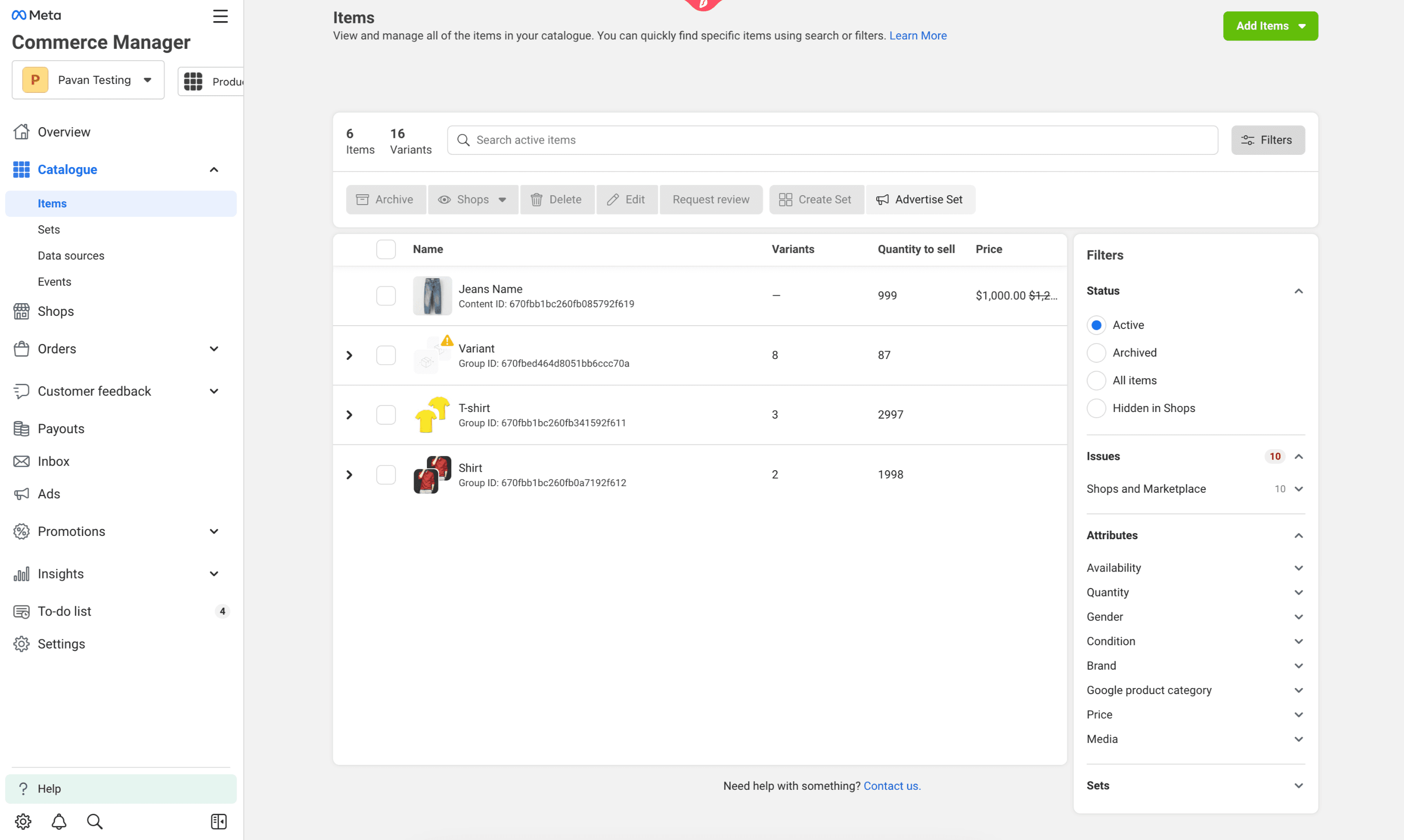 Schermata 24 — Come vendere prodotti su Facebook e Instagram Shops?