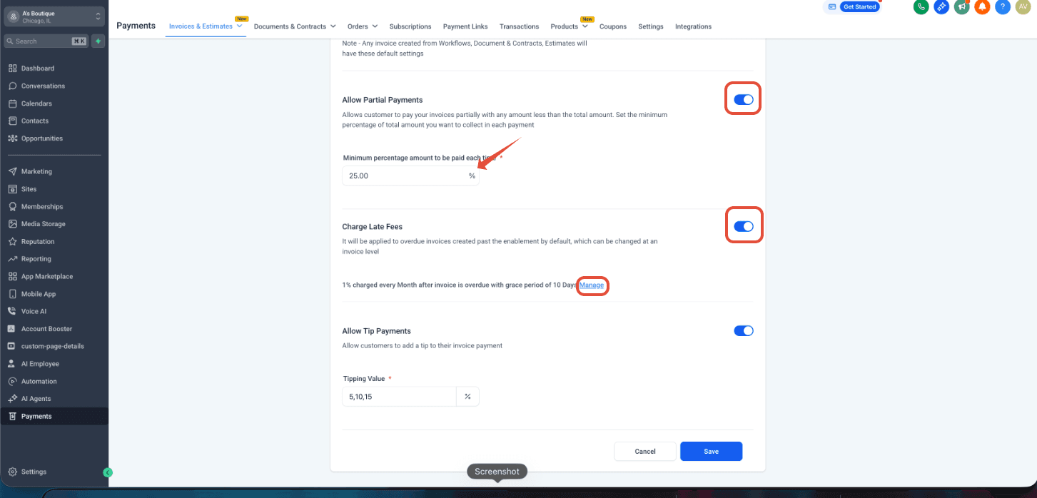 Schermata 9 — Come inviare la tua prima fattura con HITLEAD?