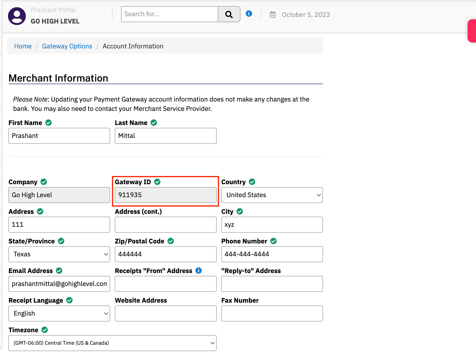 Schermata 1 — Come configurare l'integrazione NMI?