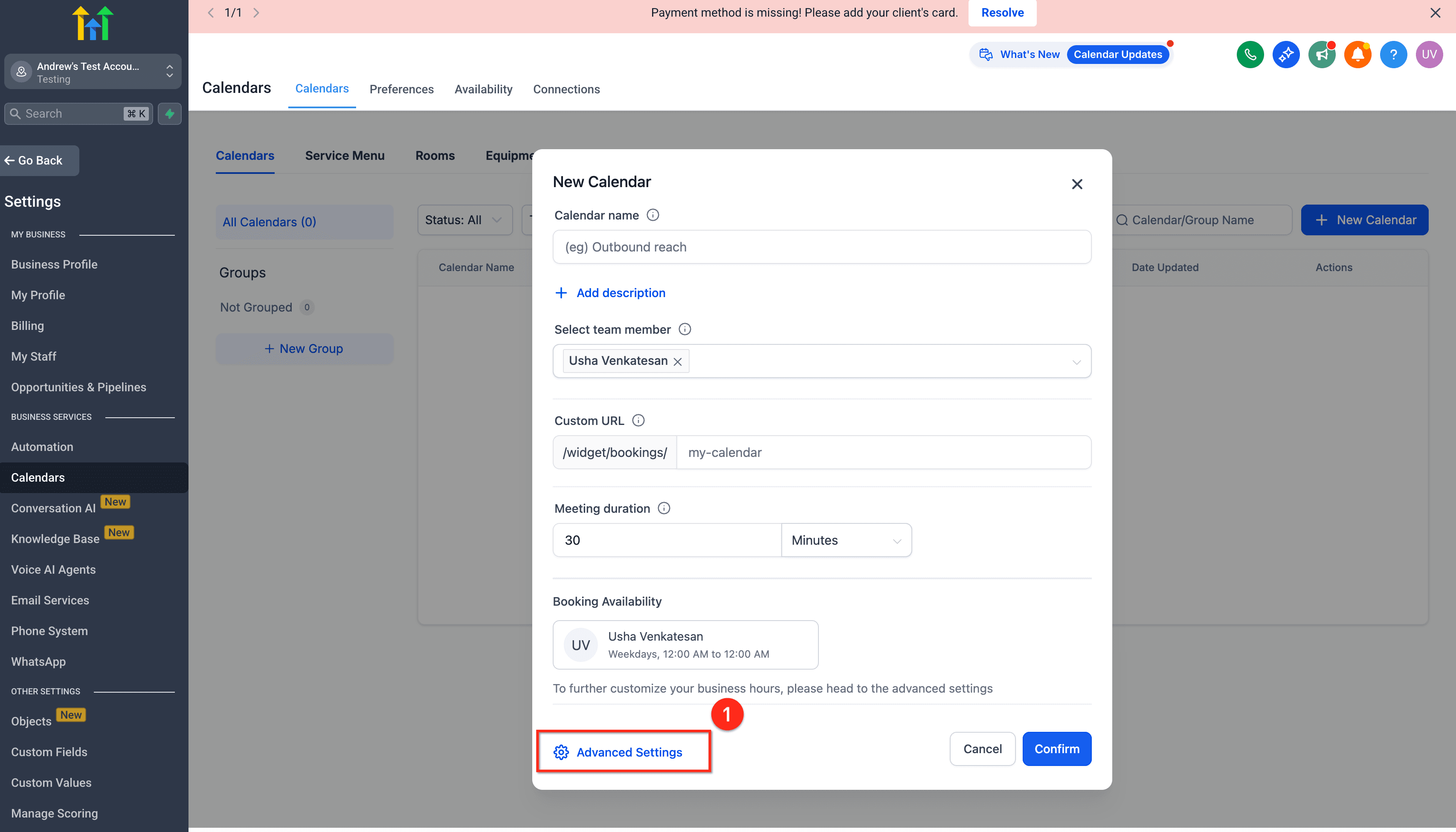 Schermata 5 — Verifica del Consenso Avanzata per le Chiamate Outbound Voice AI (Form, Survey, Calendari)