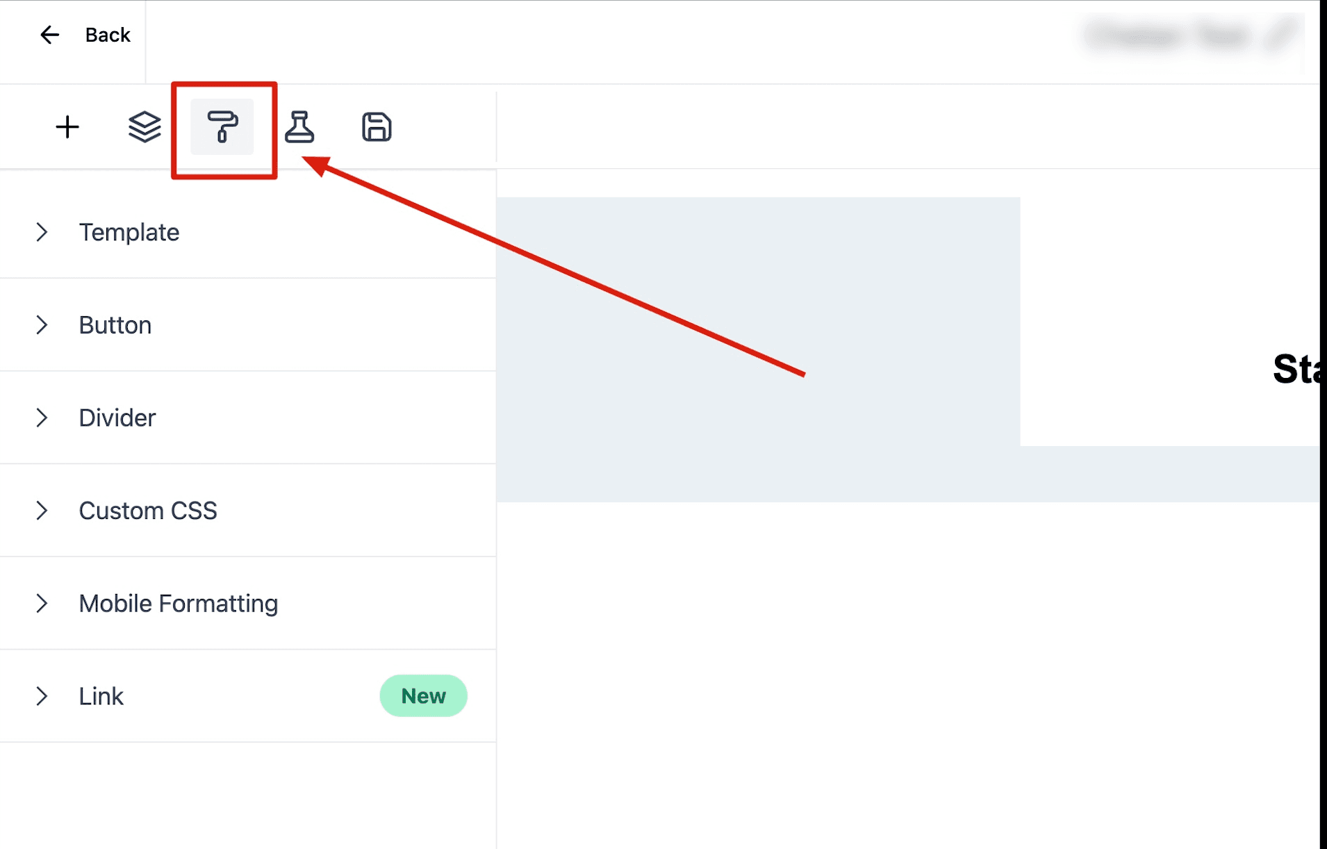Schermata 56 — Come usare l'Email Builder e il suo Editor Inline