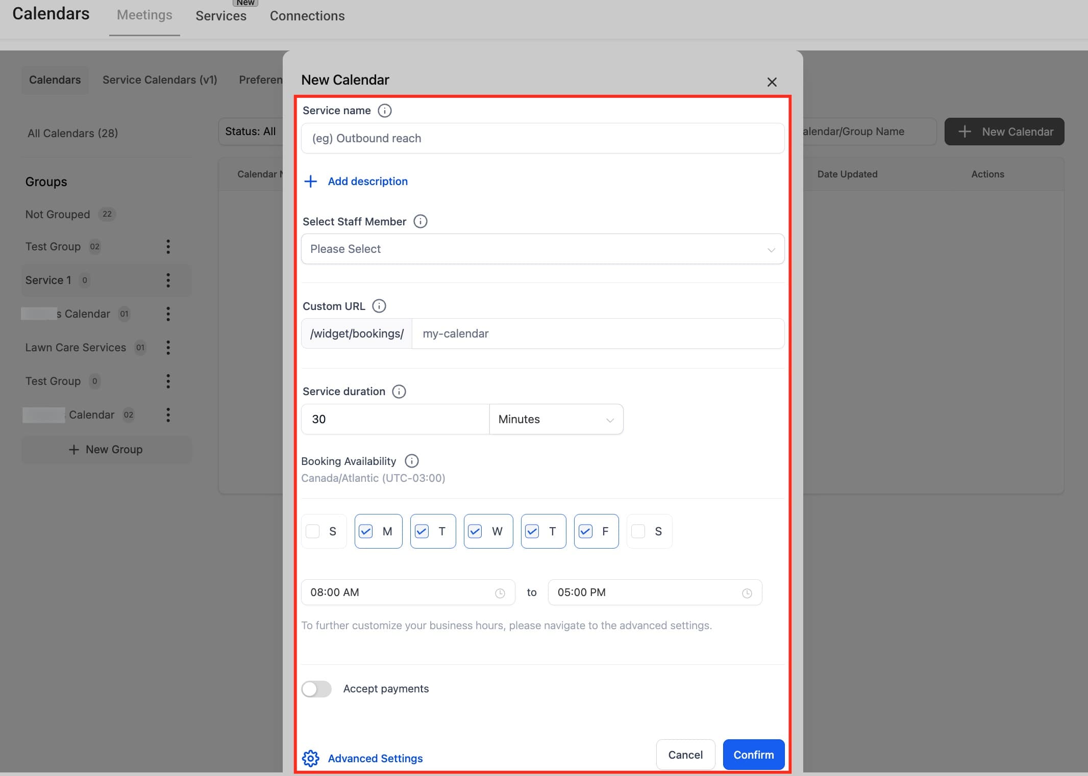 Schermata 9 — Toelettatore Canino - Guida alla Configurazione del Calendario Servizi