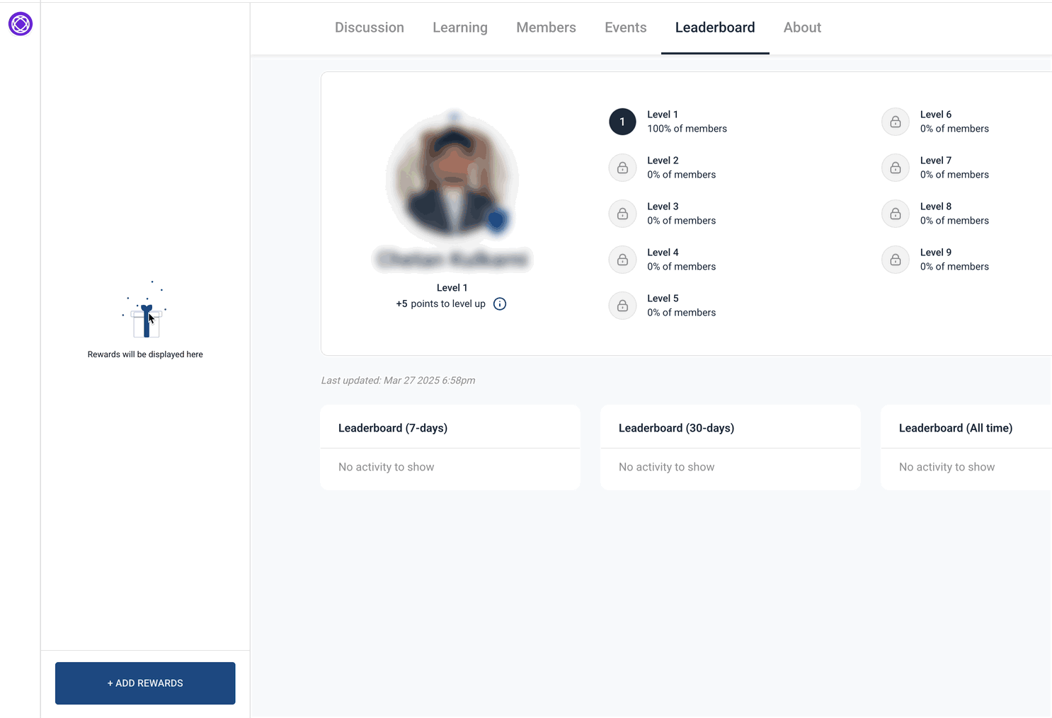 Schermata 18 — Come configurare, personalizzare e gestire le tue Community