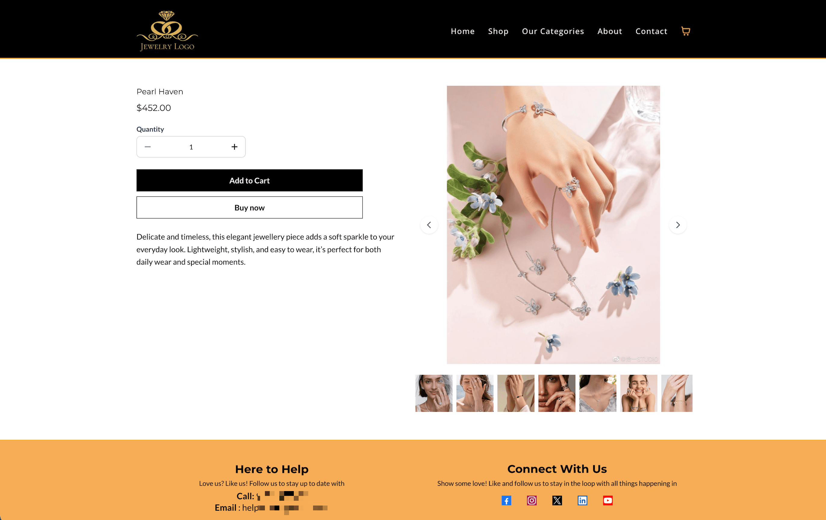 Schermata 8 — Layout Media Prodotto per la Pagina Dettaglio Prodotto in HITLEAD