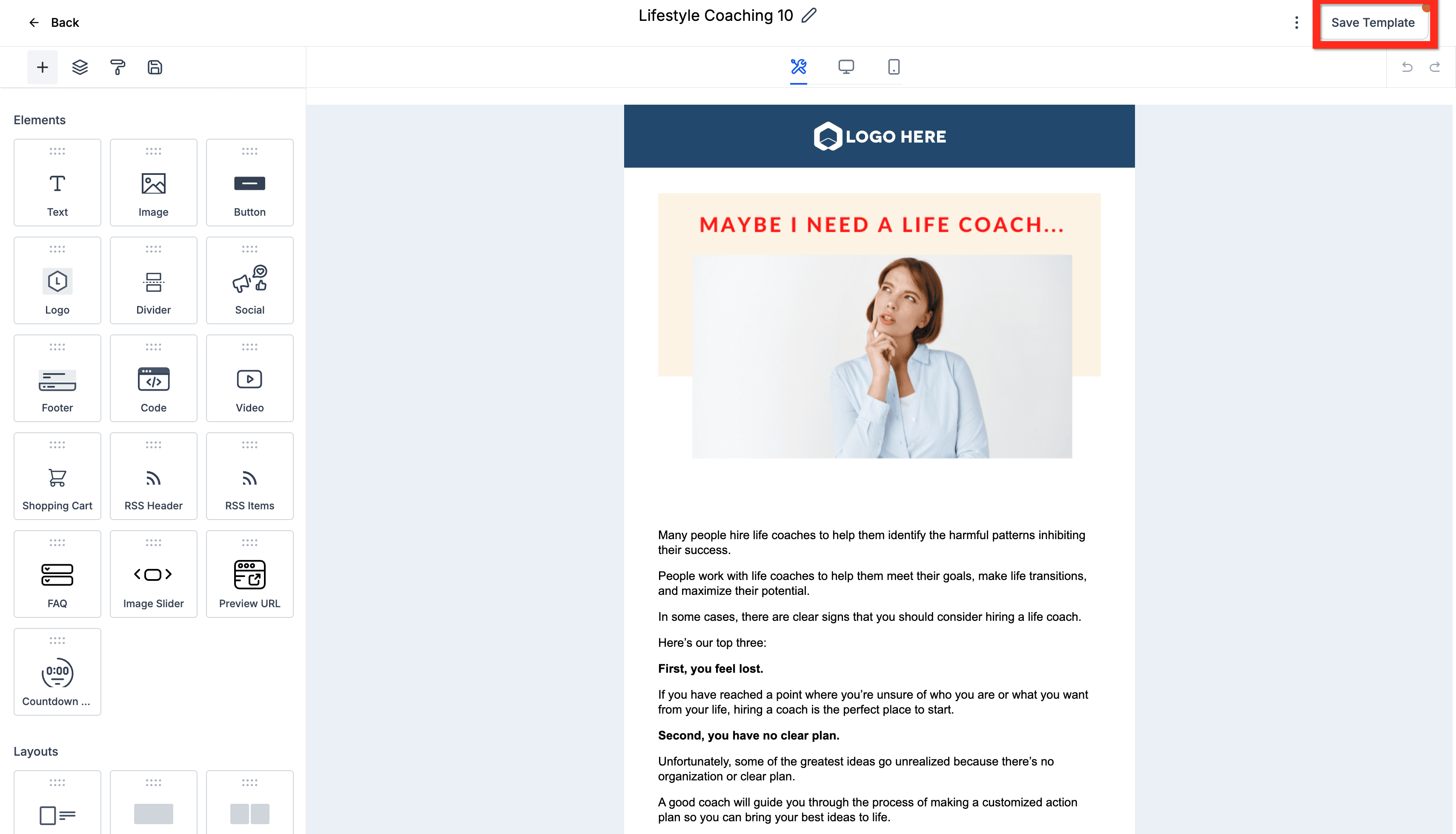 Schermata 6 — Per iniziare - Lancia una Campaign Email