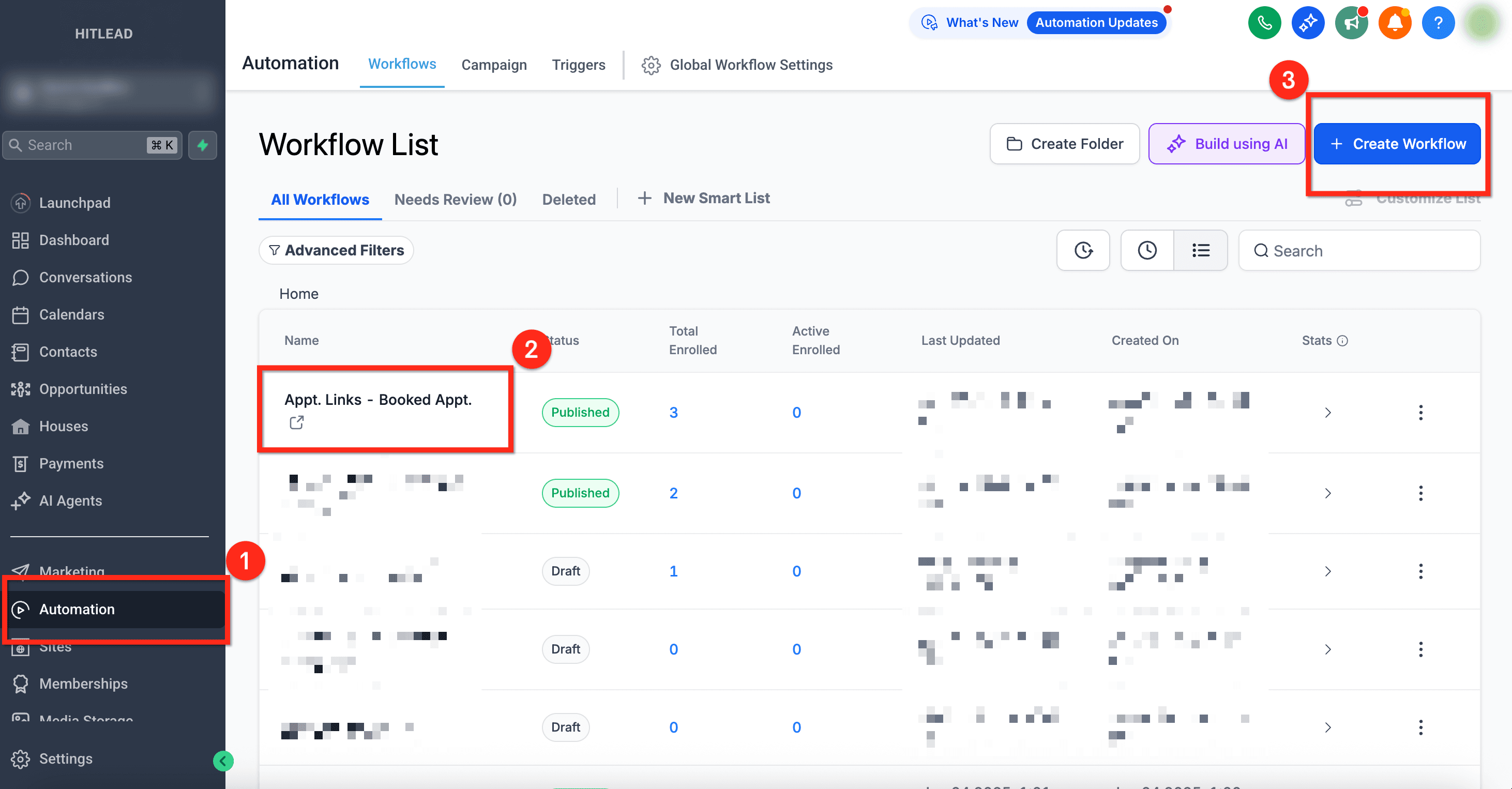 Schermata 5 — Workflow Trigger – Service Booking (Services v2)