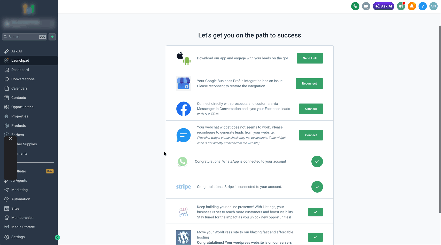 Schermata 1 — Come eliminare i Schema Markup in Funnel e Siti Web