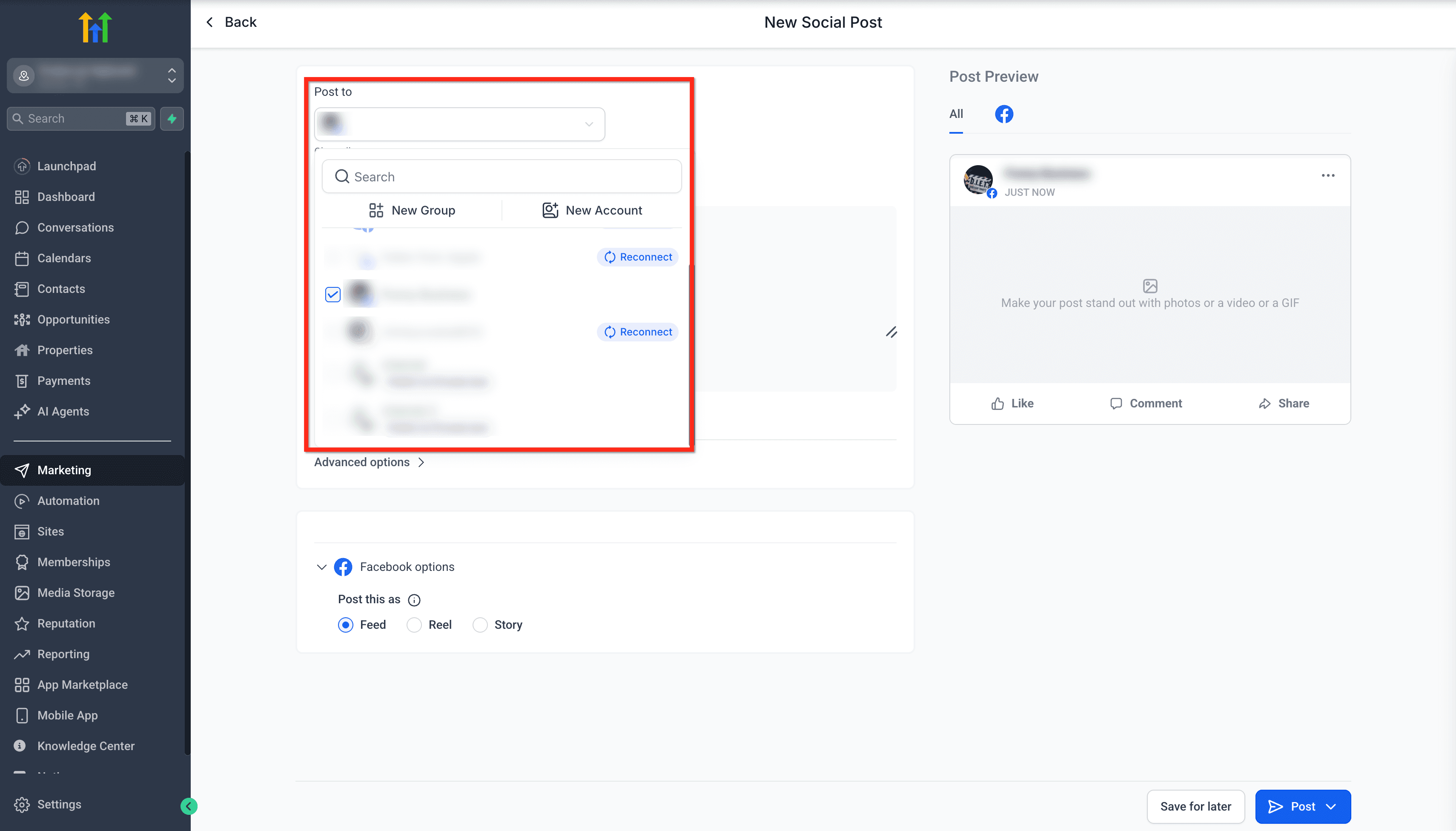 Schermata 3 — Funzionalità Orario Migliore per Pubblicare nel Social Planner