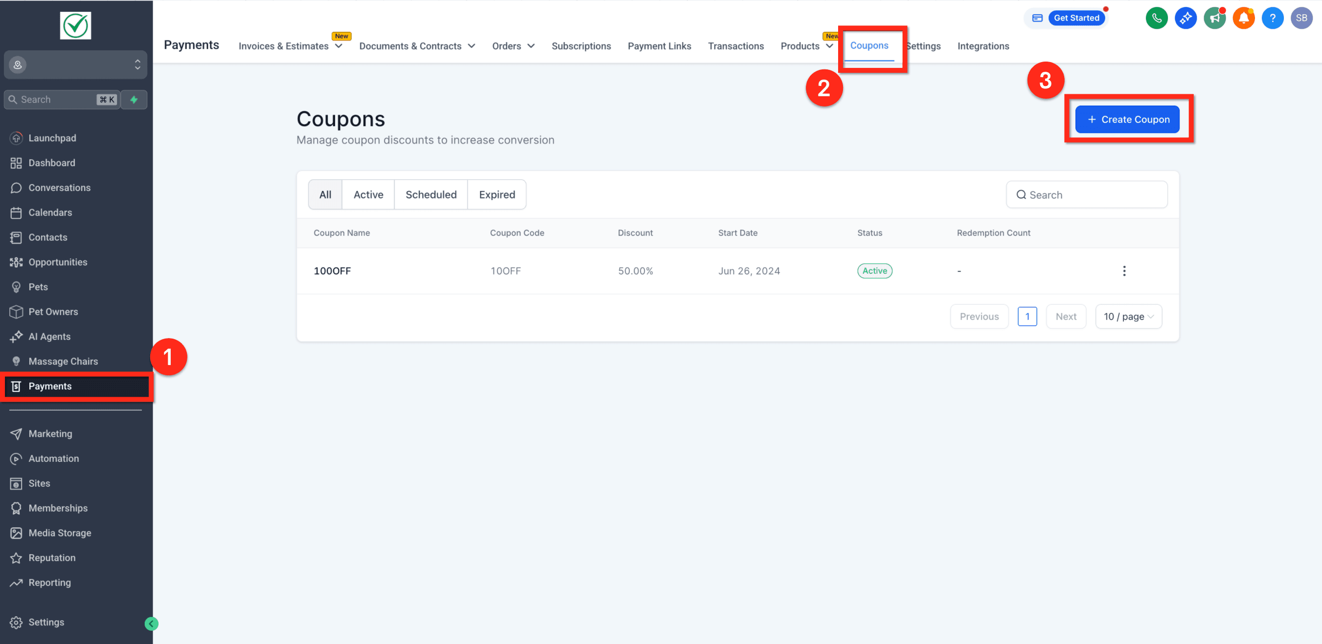 Schermata 2 — Codici Coupon nei Calendari