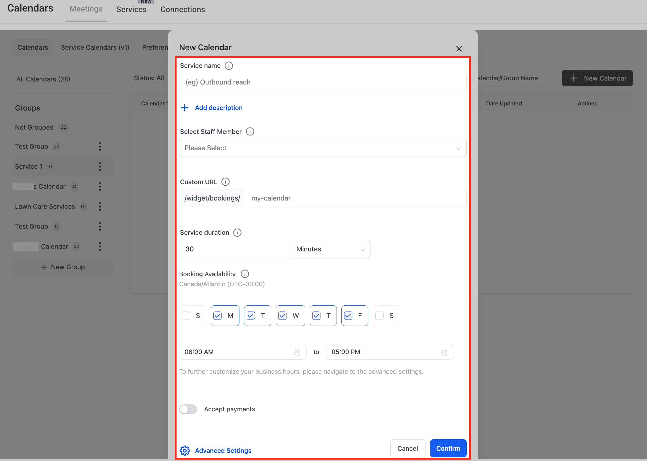 Schermata 9 — Fotografo — Guida alla Configurazione del Calendario Servizi