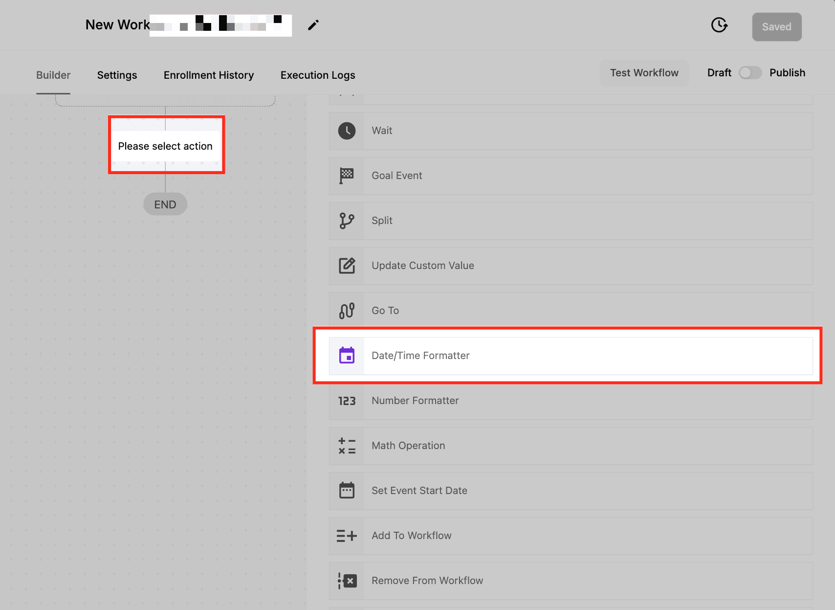Schermata 2 — Guida all'azione Workflow Date/Time Formatter