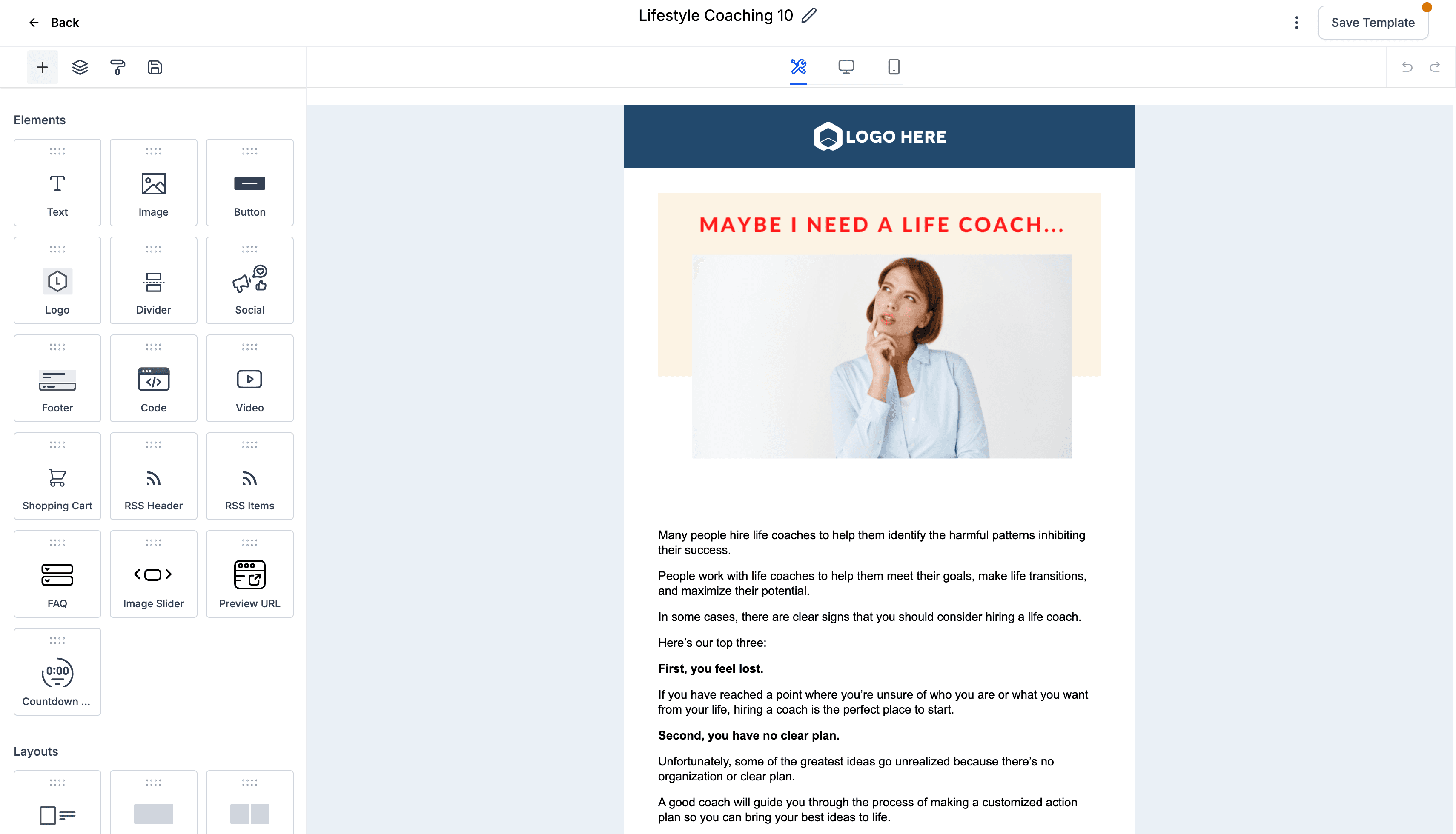 Schermata 4 — Per iniziare - Lancia una Campaign Email