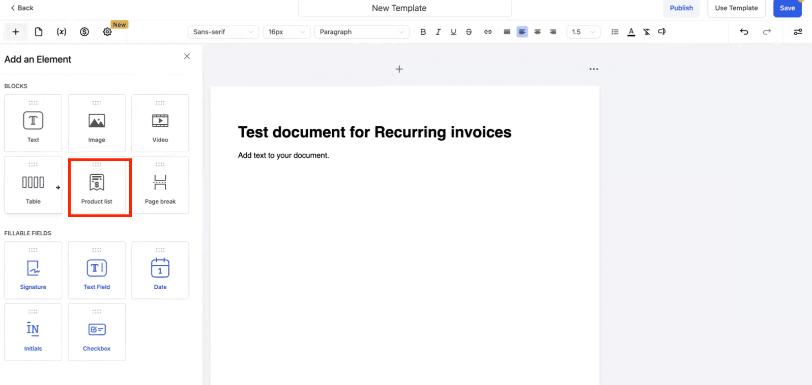 Schermata 1 — Documenti e Contratti: Come automatizzare l'invio di fatture alla firma dei documenti