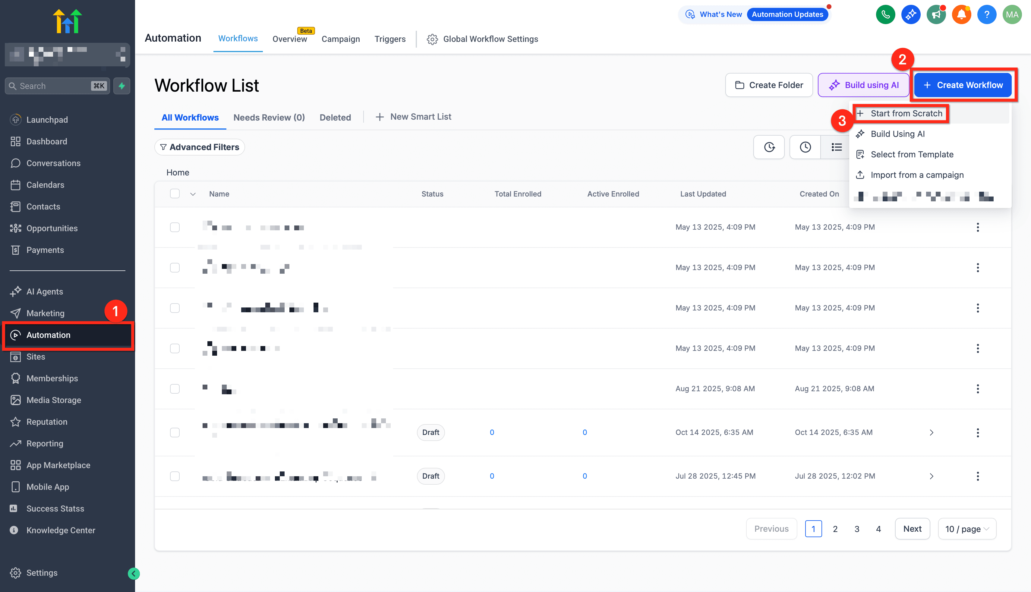 Schermata 1 — Voicemail Senza Squillo e Voicemail Drop in HITLEAD: Guida alla Configurazione