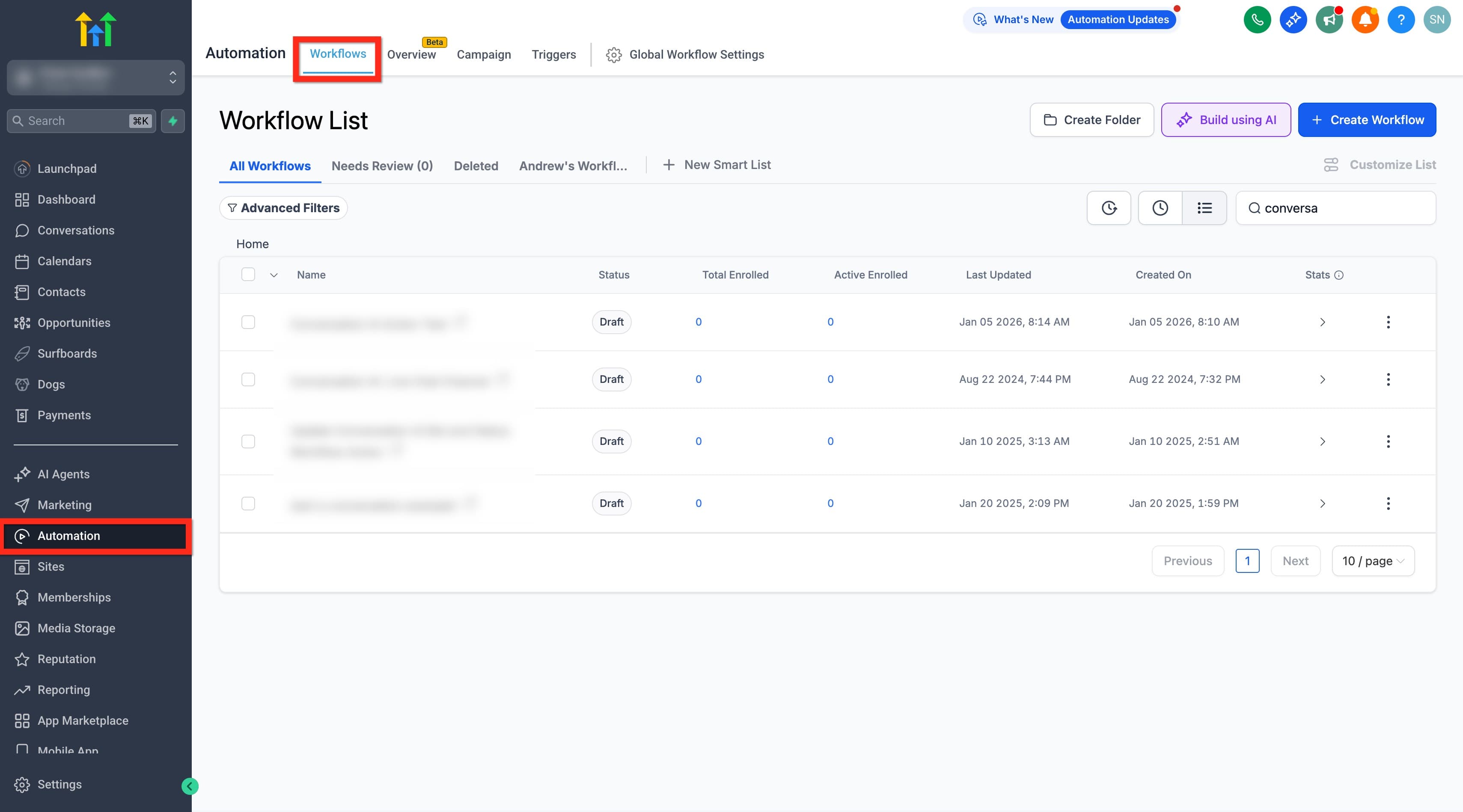 Schermata 1 — Azione Workflow - Invia Preventivo