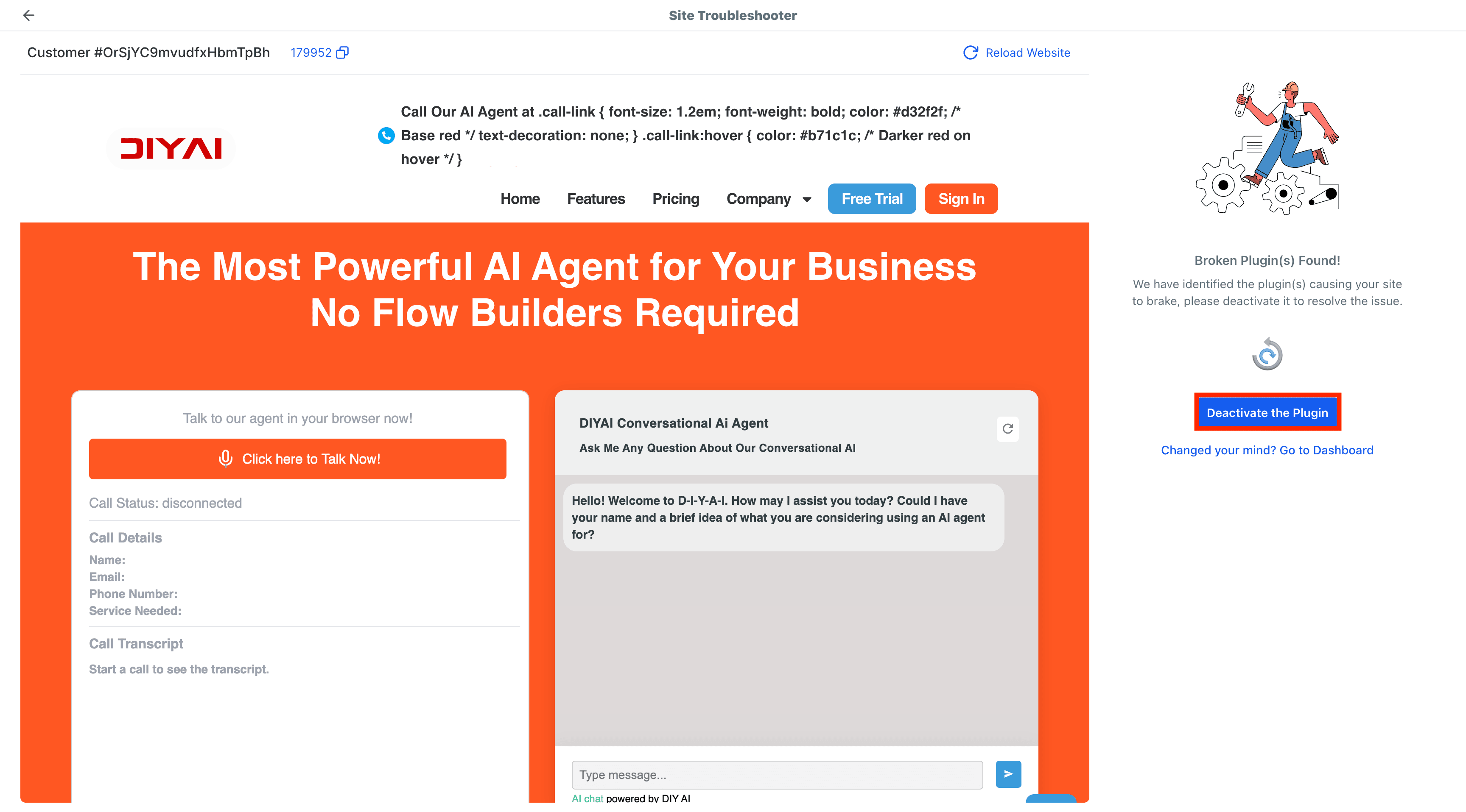 Schermata 7 — Come usare il WordPress Plugin Troubleshooter