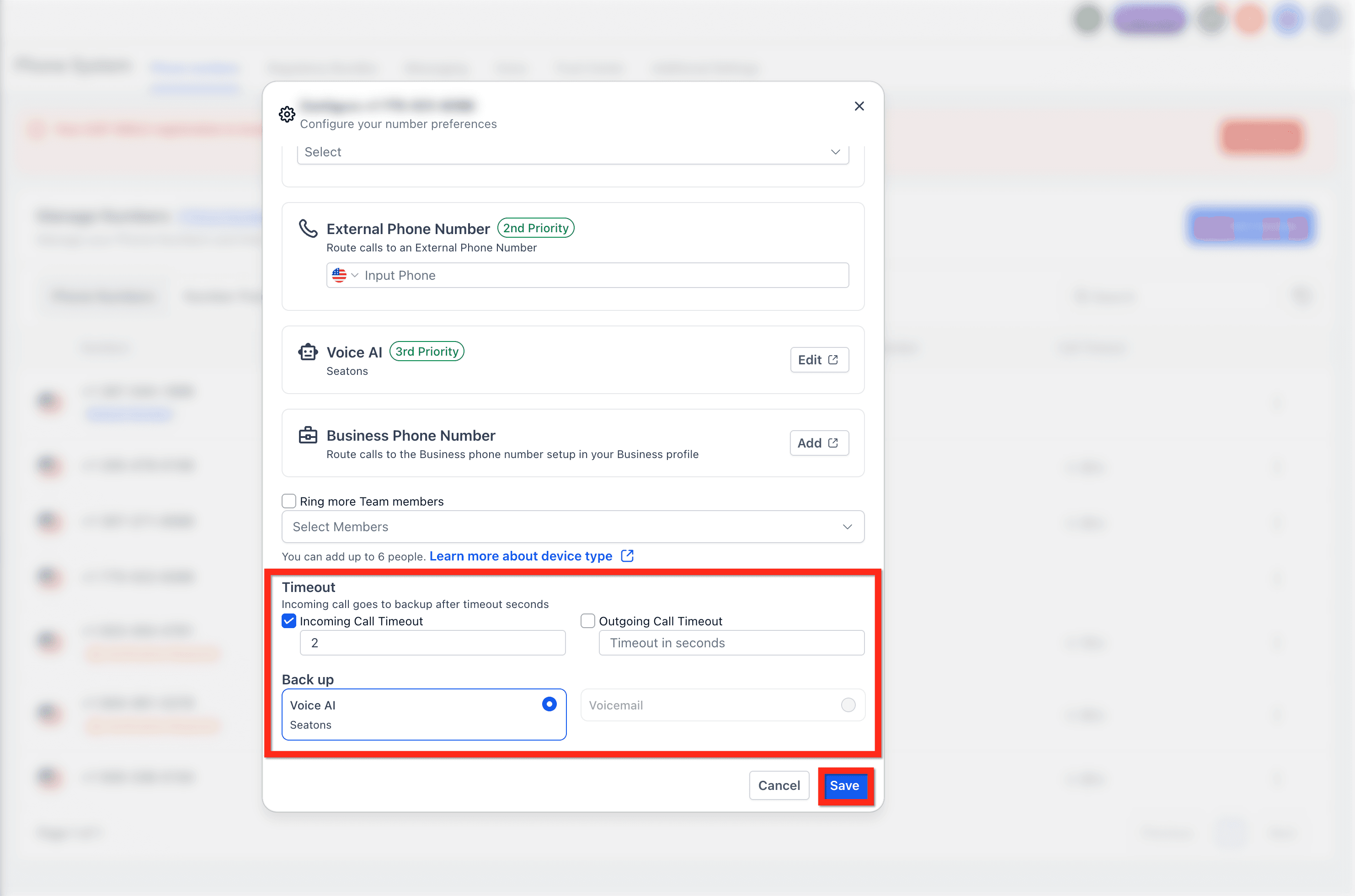 Schermata 9 — Voice AI - Come Configurare il Flusso delle Chiamate in Entrata