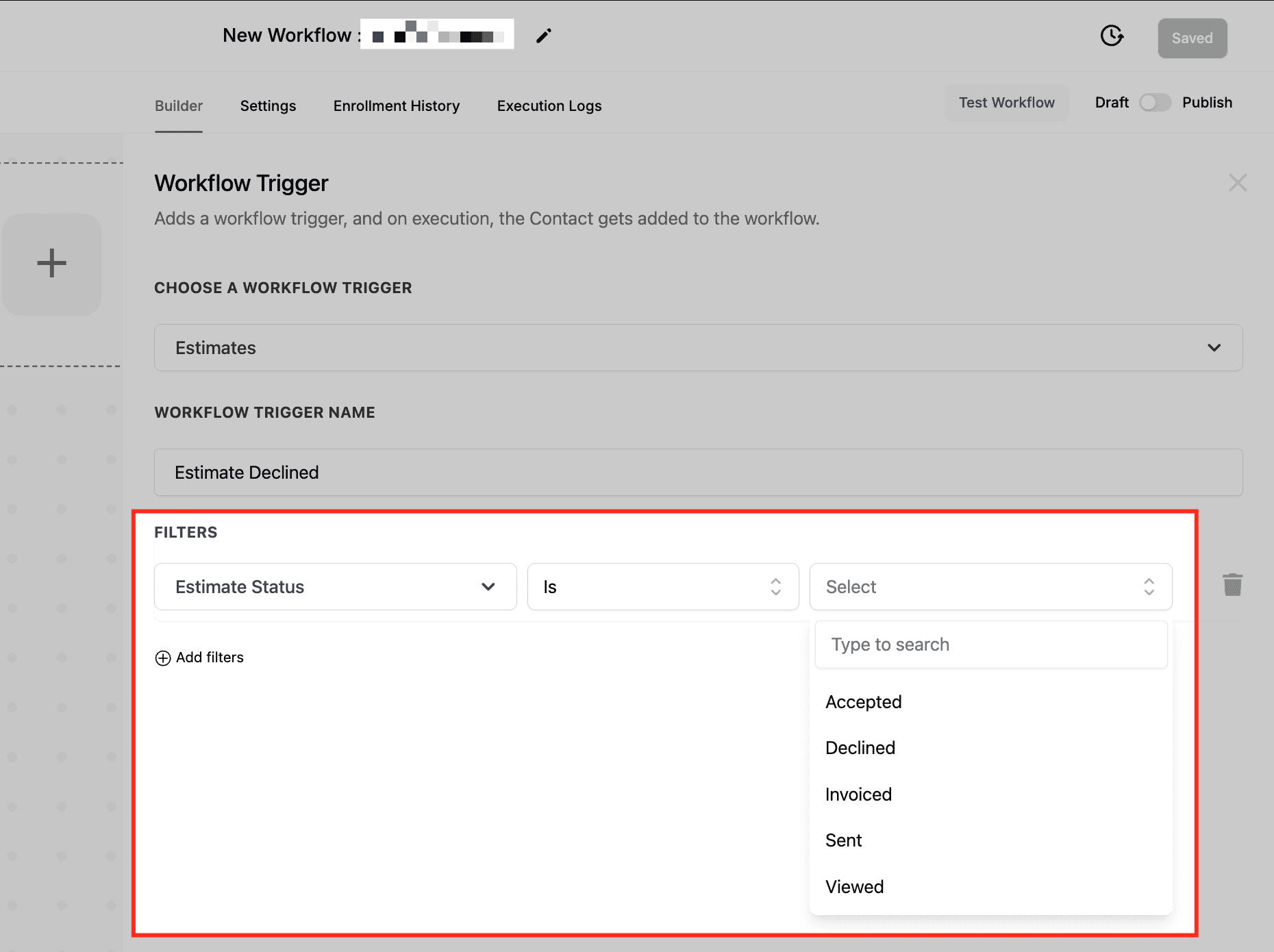Schermata 1 — Workflow Trigger - Preventivi