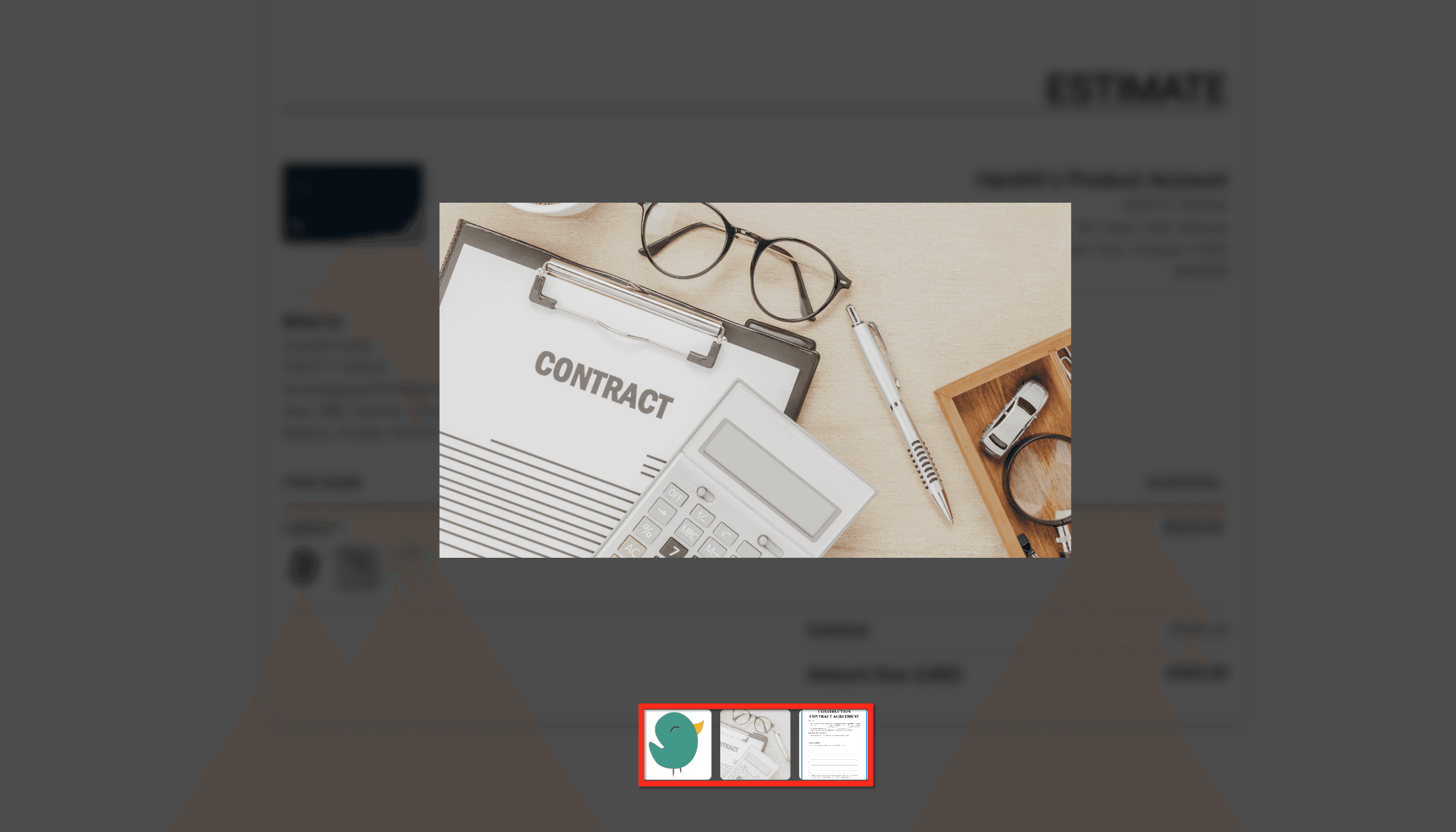 Schermata 6 — Aggiungere immagini ai preventivi in HITLEAD